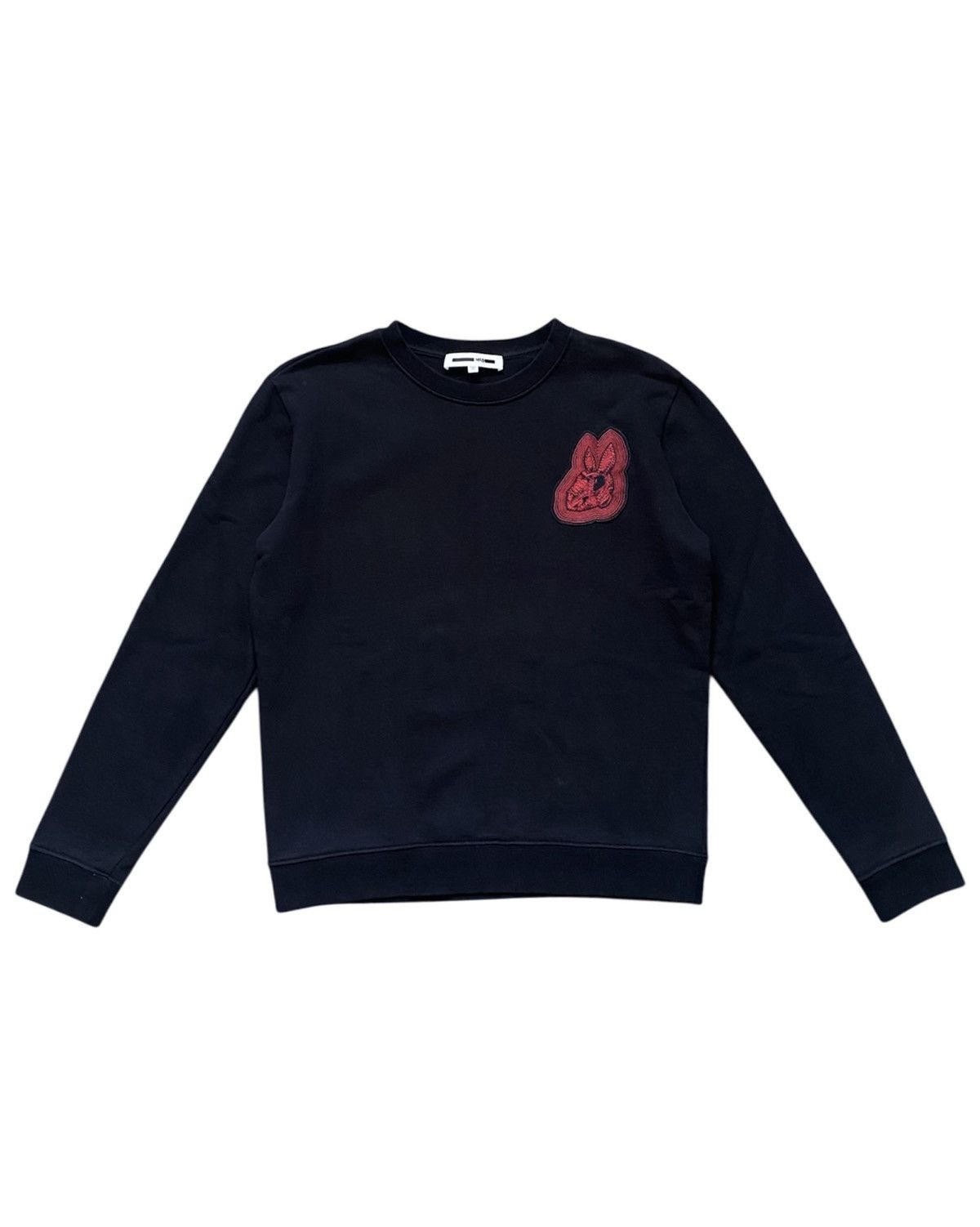 Alexander McQueen Red Rabit Scull Embroidery Logo Sweatshirt