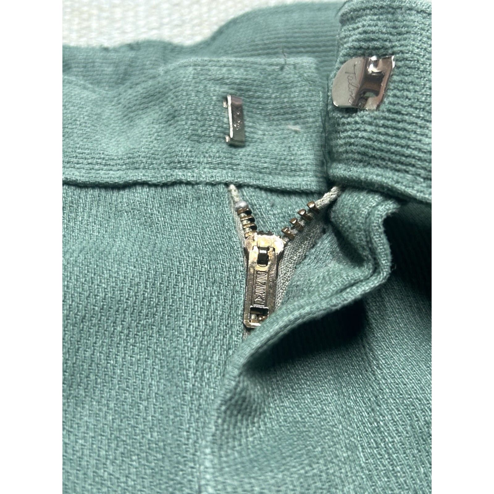 Altea VINTAGE 1960s pique pants micro corduroy teal turquoise tapered leg 26x31 Women Pants 26 Regular Size 26" / US 2 / IT 38 - 6 Thumbnail