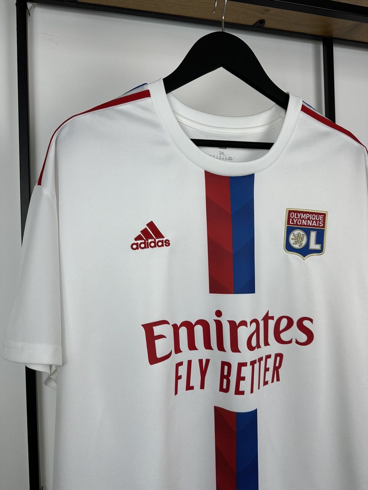 Adidas Adidas Olympique Lyon 2022-2023 Football Soccer Jersey Men’s Size US XXL / EU 58 / 5 - 2 Thumbnail