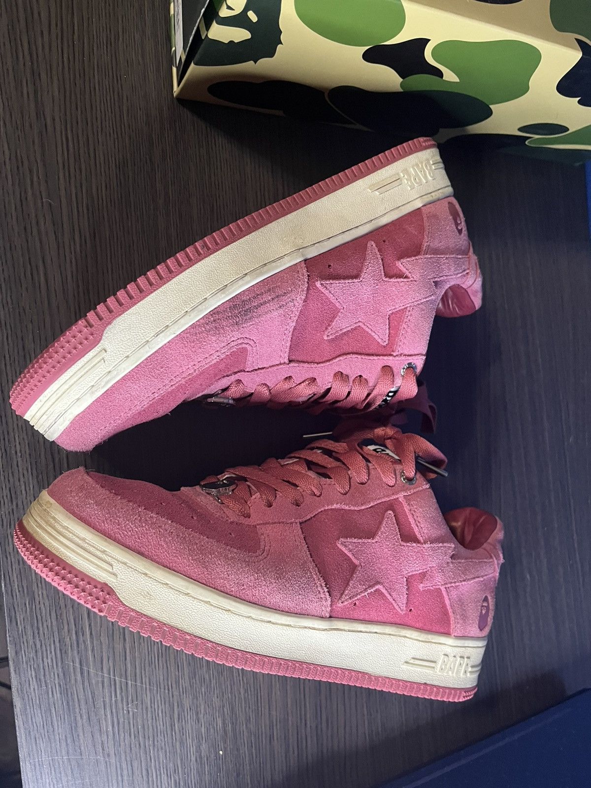 Bape Bapesta pink suede Size US 10 / EU 43 - 2 Thumbnail