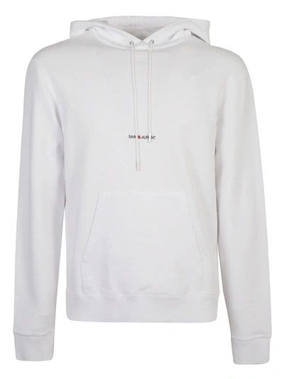 Saint Laurent Paris o1bcso1str1124 Rive Gauche Hoodie in White Size US L / EU 52-54 / 3 - 1 Thumbnail