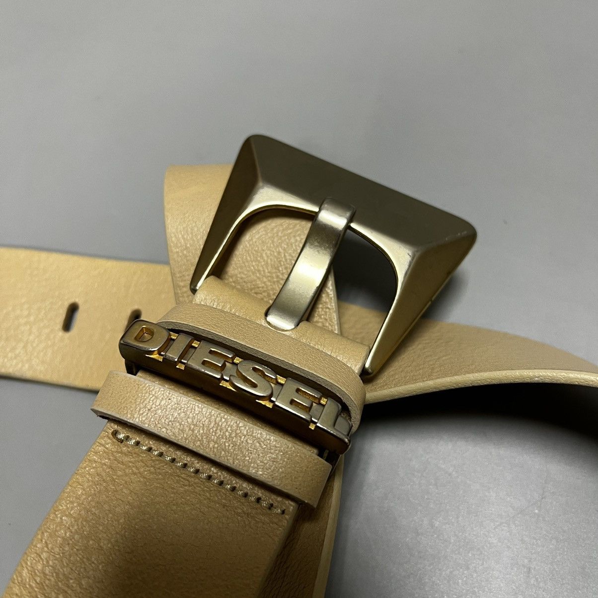 Diesel Diesel leather belt cream Size ONE SIZE - 7 Thumbnail