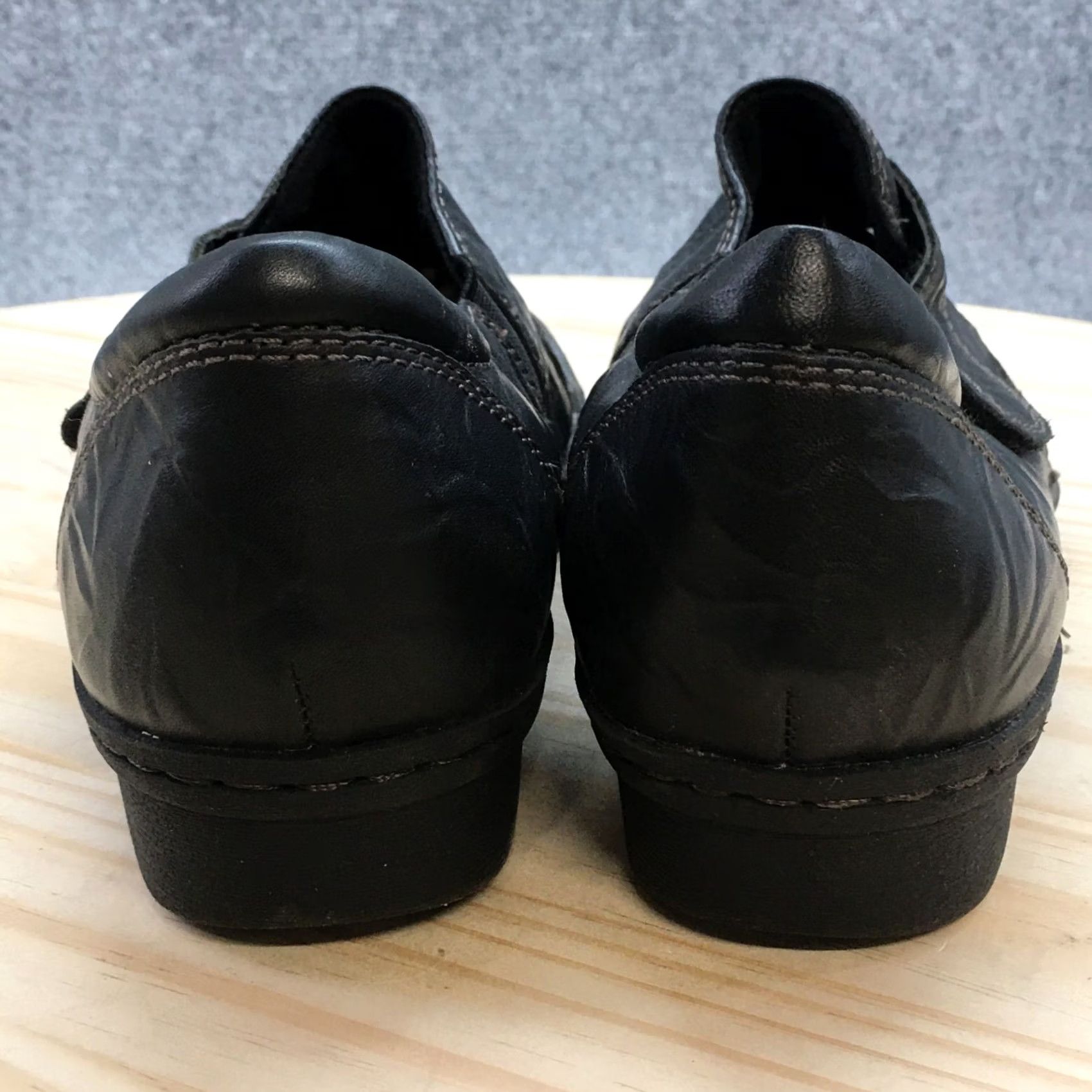 Clarks Clarks Loafer Womens 9M Black Carol Round Toe Slip On Casual Leather Shoes 67196 Size US 9 / IT 39 - 7 Thumbnail