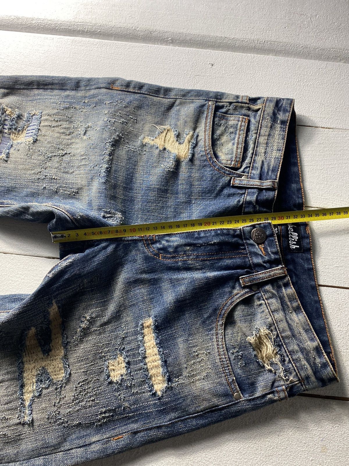 Other 💢RARE DISTRESSED RIPPED AVANT GARDE OPIUM GOTHIC JEANS 30 Size US 30 / EU 46 - 11 Thumbnail