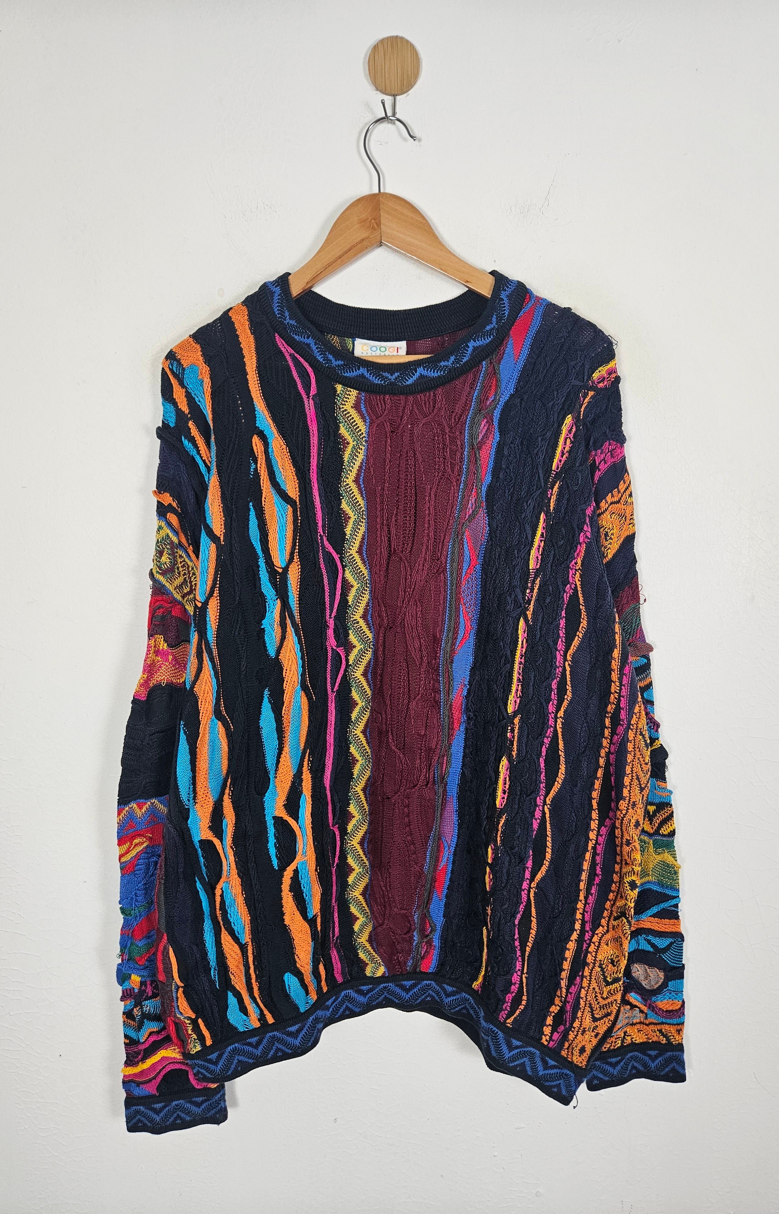 Coogi × Vintage Vintage Coogi Rainbow Cable Australia Knit biggie Sweater Size US L / EU 52-54 / 3 - 1 Thumbnail