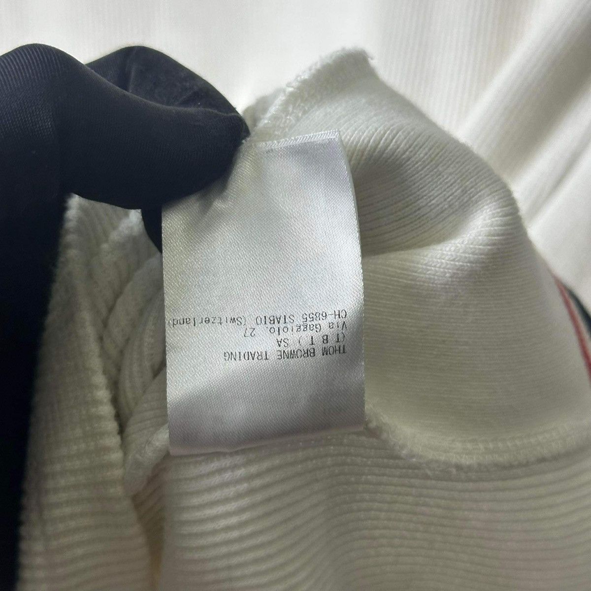 Thom Browne THOM BROWNE “SIDE STRIPES” WOOL T SHIRT Size US M / EU 48-50 / 2 - 8 Thumbnail