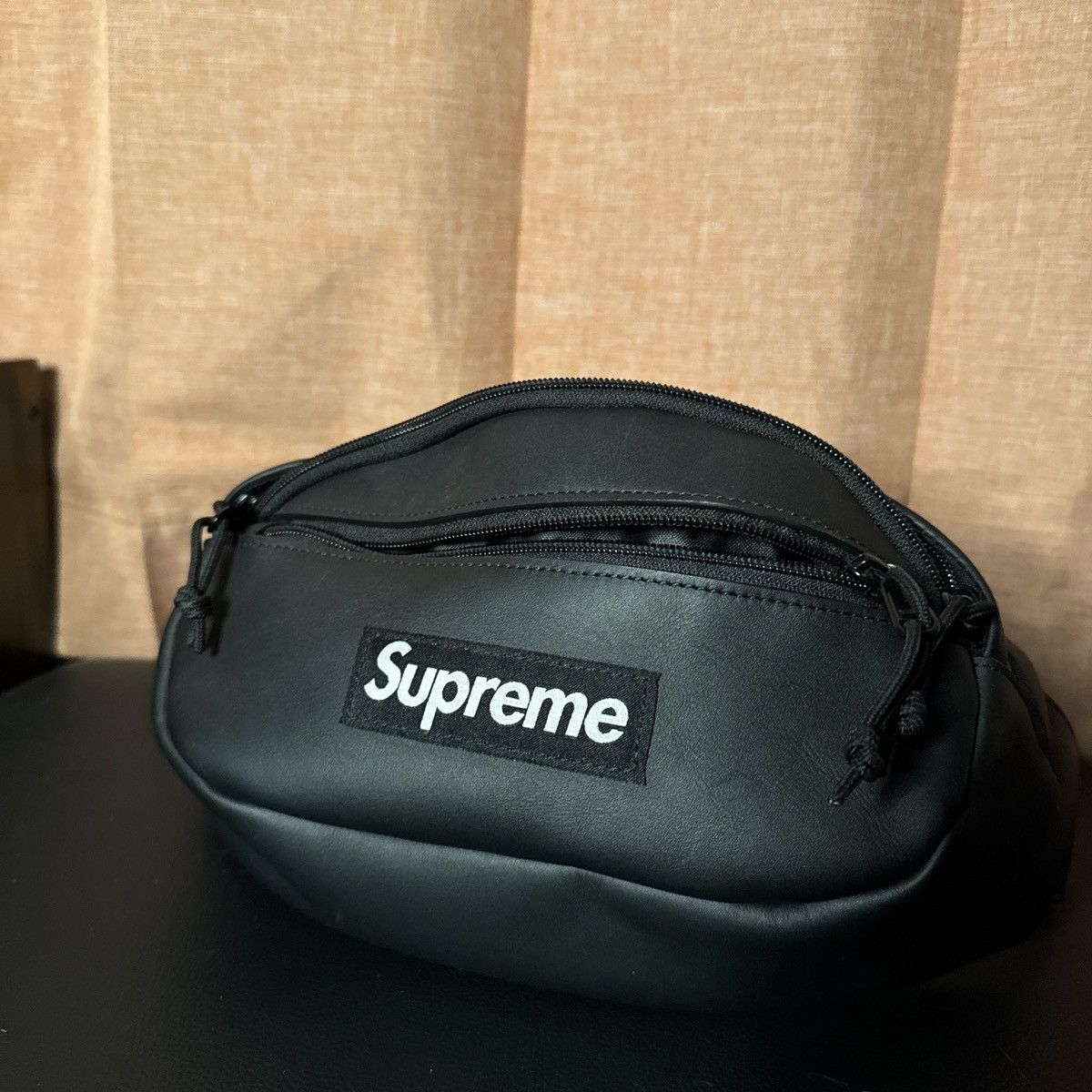 Supreme Leather Waist Bag