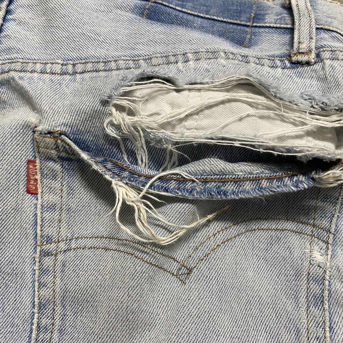 Levi's Vintage Levis 501 Redline Thrashed Jeans Button6 Size US 34 / EU 50 - 24 Thumbnail