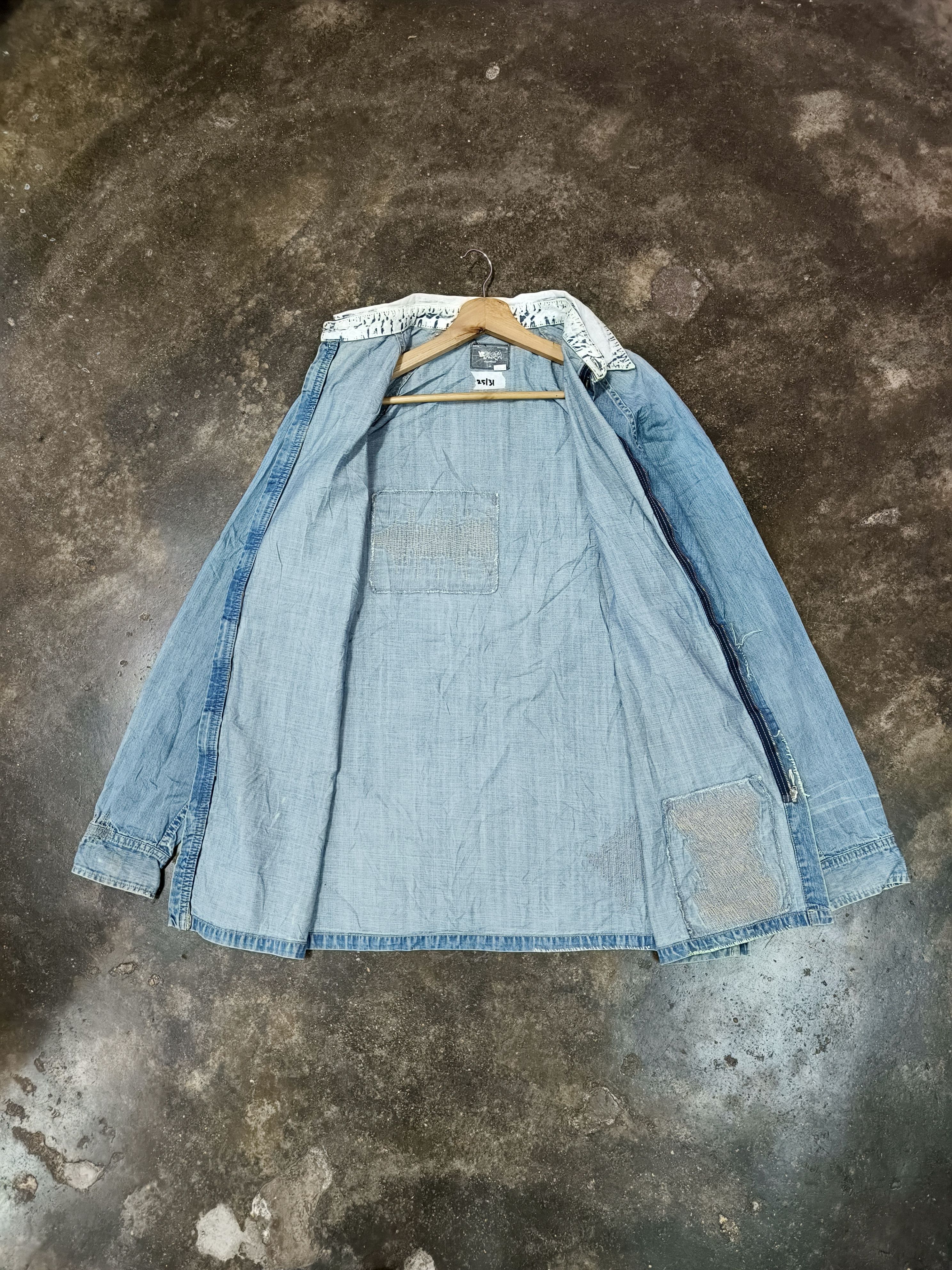 Japanese Brand Yabasta Masspublicsquat Avant Garde Distressed Denim Jacket Size US L / EU 52-54 / 3 - 6 Thumbnail