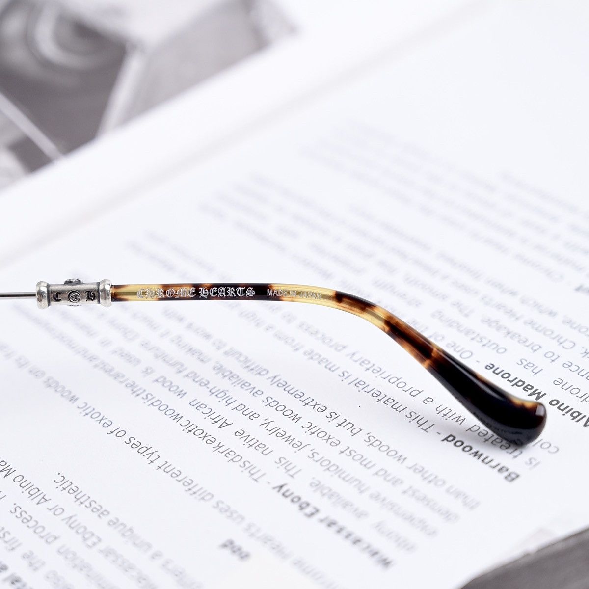 Chrome Hearts CHROME HEARTS BUBBA - A SHINY SILVER - PLASTIC GLASSES Size ONE SIZE - 5 Thumbnail