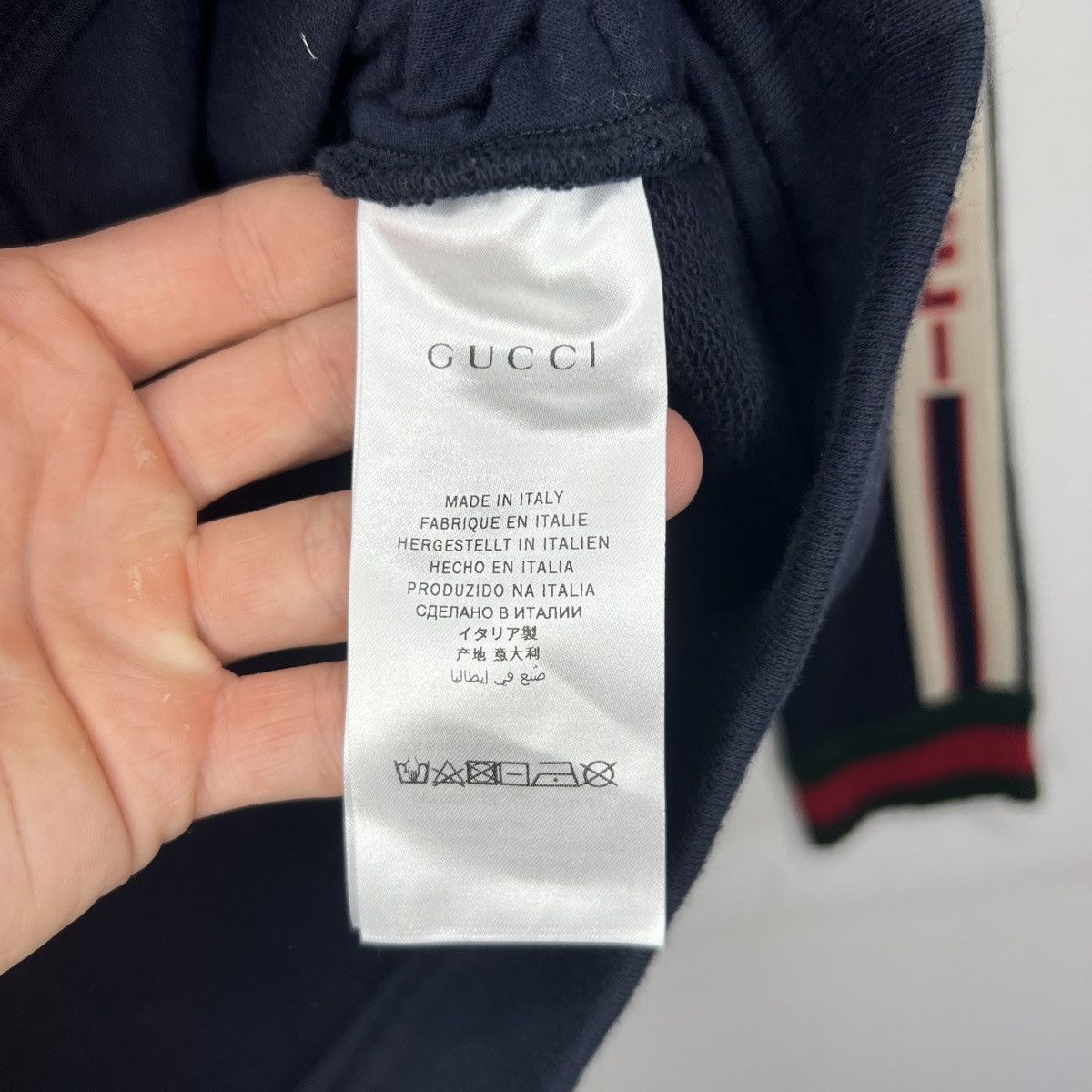 Gucci Gucci Sweatshirt ZIP Navy Stripe Sleeve Size XS / US 0-2 / IT 36-38 - 7 Thumbnail