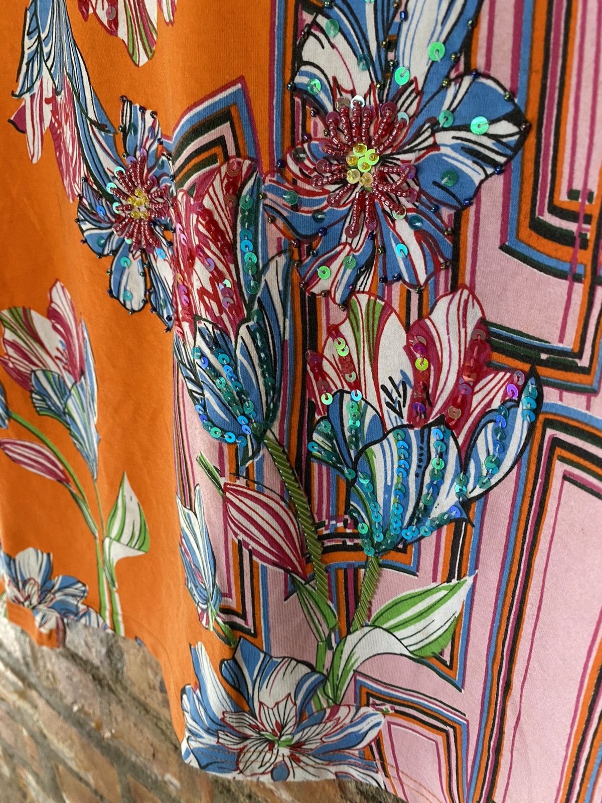 Kenzo × Vintage 2000s Kenzo floral abstract stretch Size S / US 4 / IT 40 - 8 Thumbnail