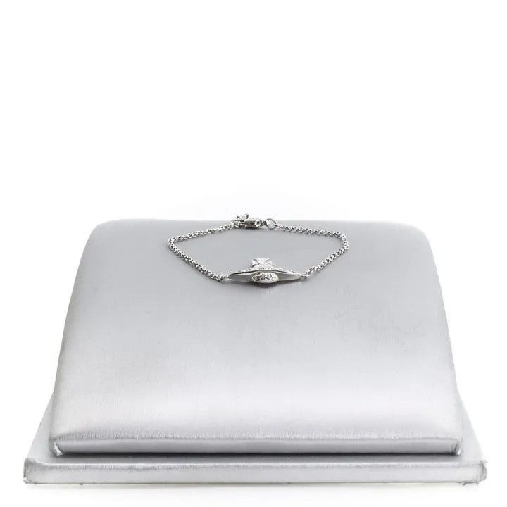 Vivienne Westwood Vivienne Westwood Silver Saturn Bracelet for Women Size ONE SIZE - 1 Thumbnail