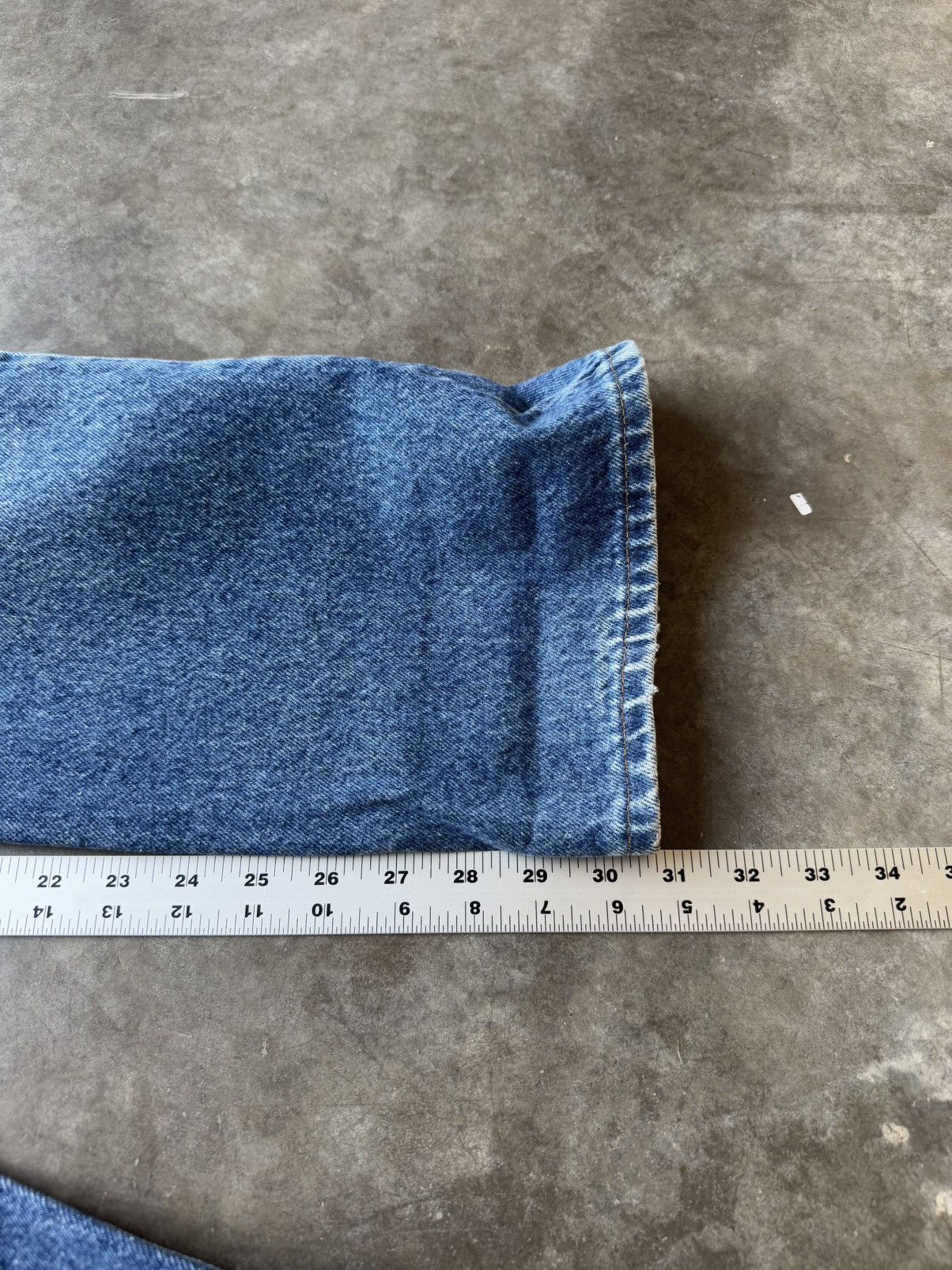 Lee × Vintage Vintage 80’s Lee Distressed Perfectly Faded Denim Size US 32 / EU 48 - 8 Thumbnail