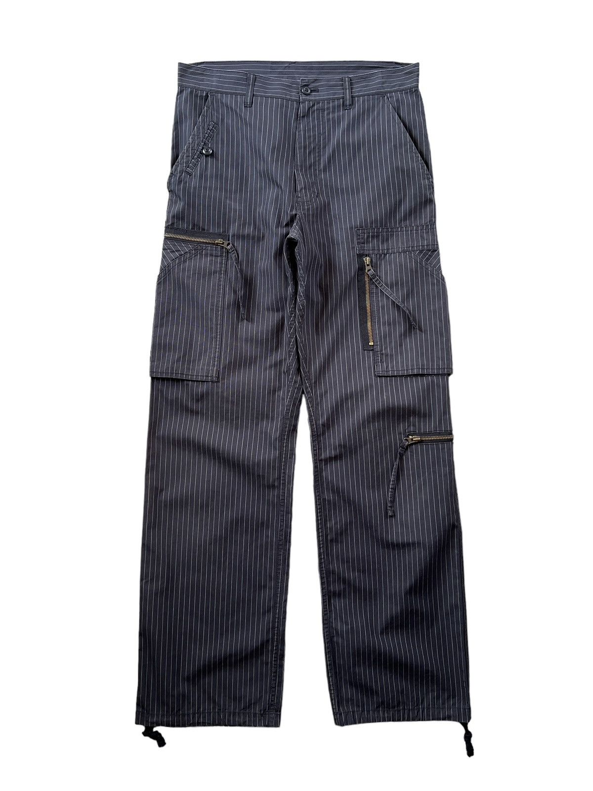 Japanese Brand × PPFM PPFM Pinstripe Multipocket Cargo Pants Size US 31 - 1 Thumbnail