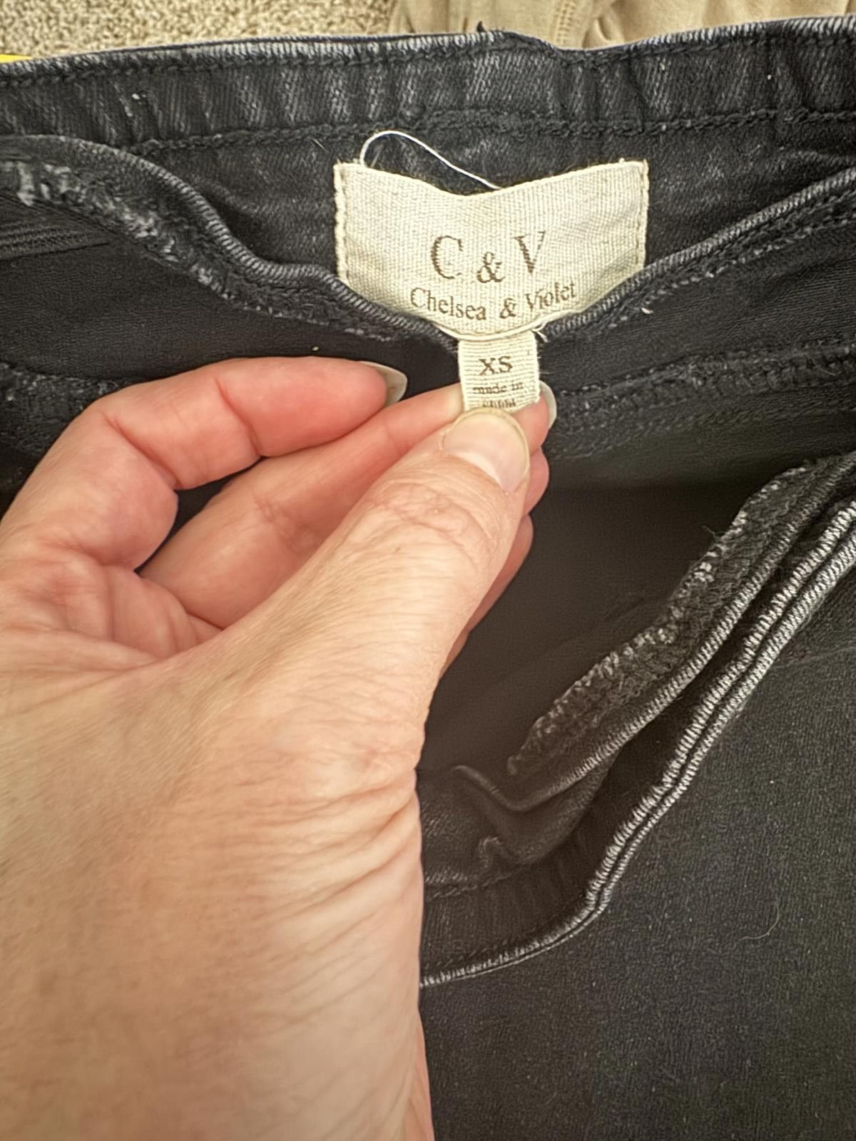 Other Chelsea & Violet Women's Black Flare Jeans XS Size 26" / US 2 / IT 38 - 3 Thumbnail