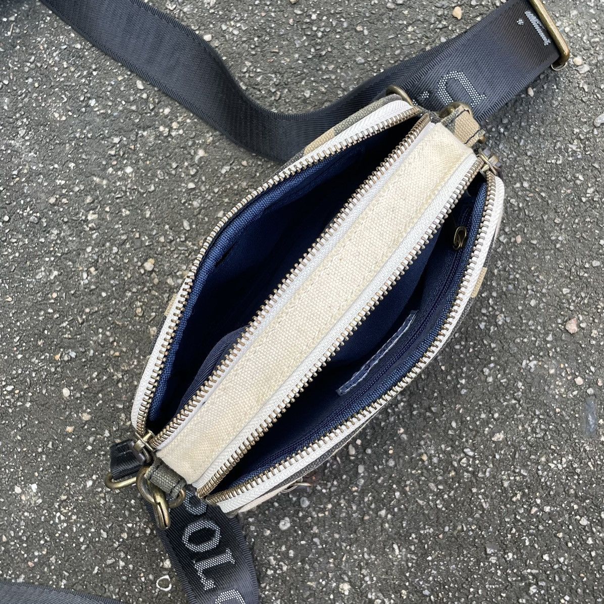 Canvas × U.S. Polo Assn. U.S.Polo.Assn Logo Canvas Military Small Crossbody Size ONE SIZE - 8 Thumbnail