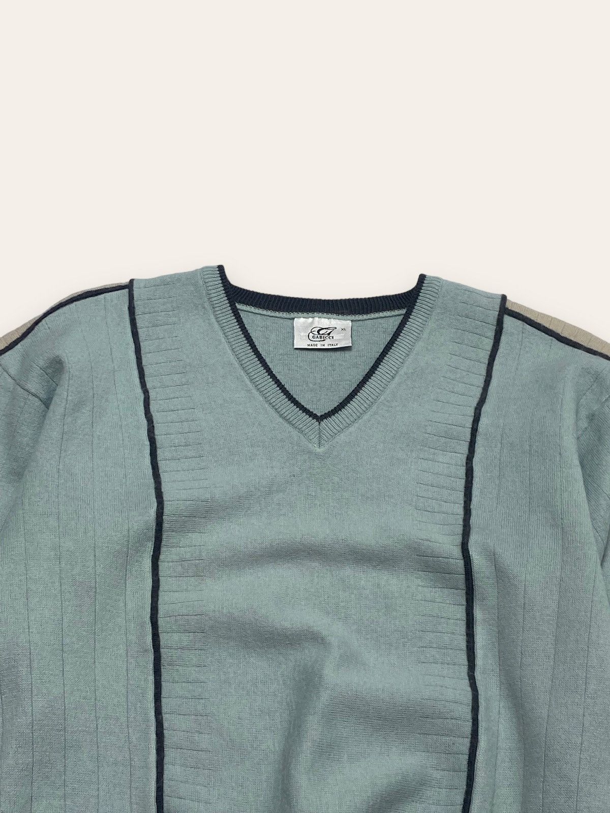 Vintage 90s Vintage GABICCI Crazy Style Oldmoney Wool Luxury Sweater Size US XL / EU 56 / 4 - 2 Thumbnail