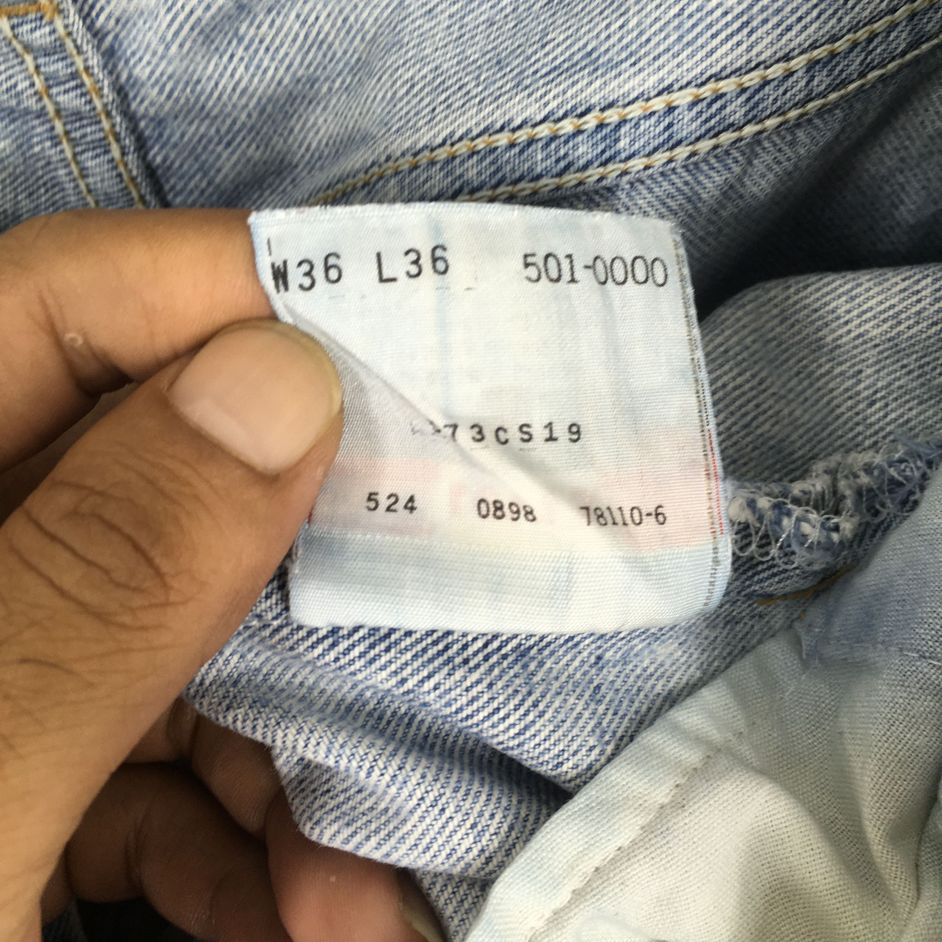 Size 32x32 Vintage 1990s Levi's 501 Faded Blue Jeans