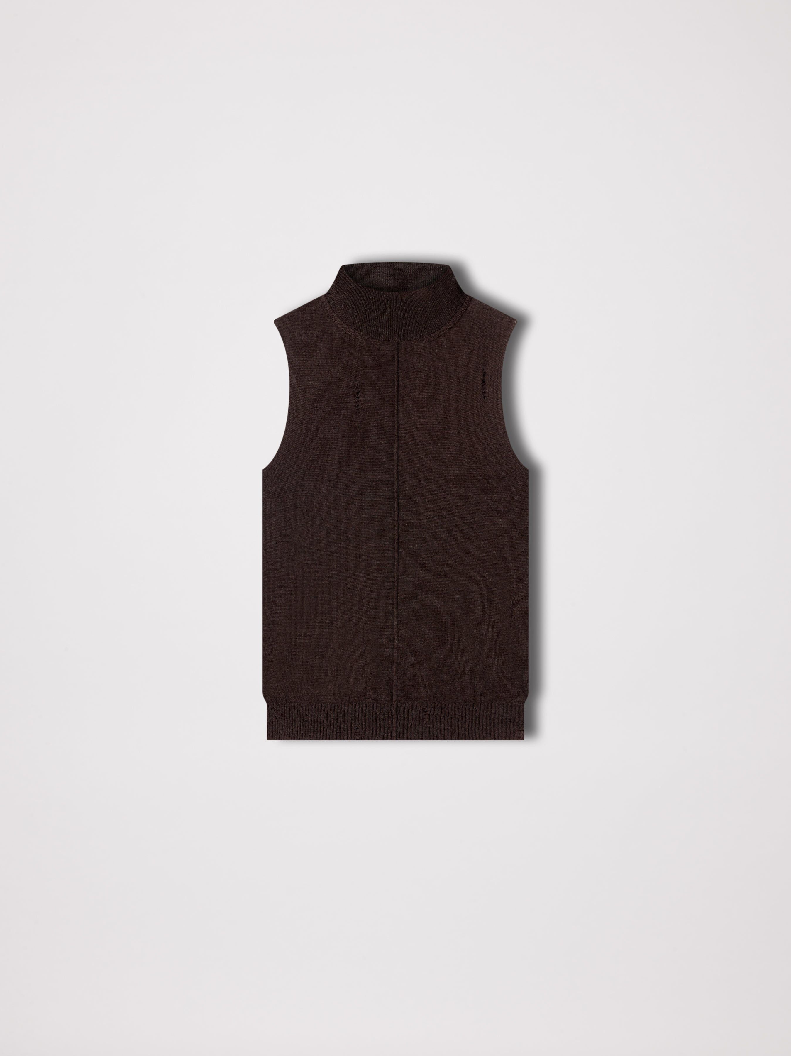 Amiri o1y0425 Tank Top in Chocolate Brown Size S / US 4 / IT 40 - 1 Thumbnail