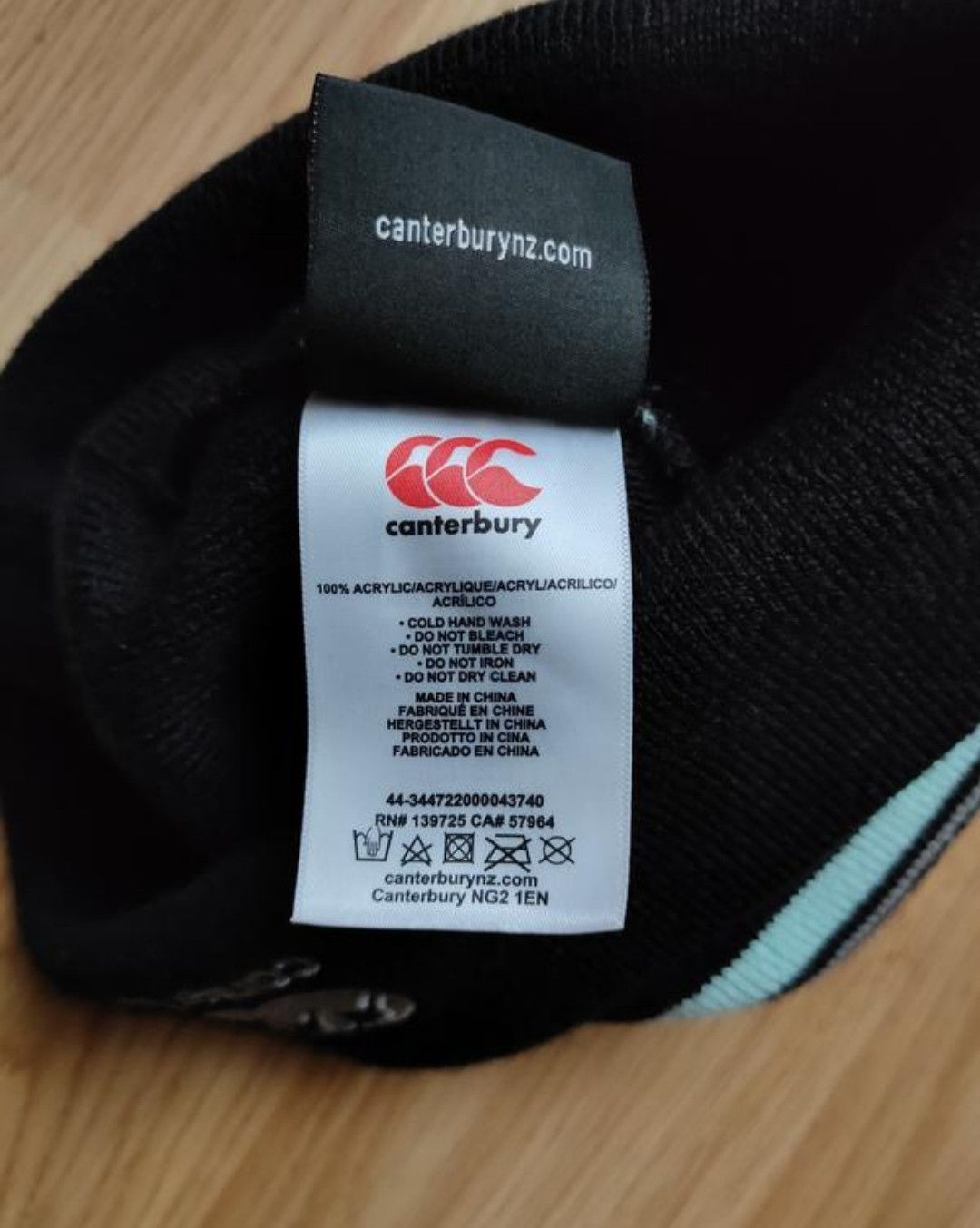 Canterbury of New Zealand Canterbury Ospreys Rugby Beanie Hat Pom Cuff Blokecore Cap Size ONE SIZE - 6 Thumbnail