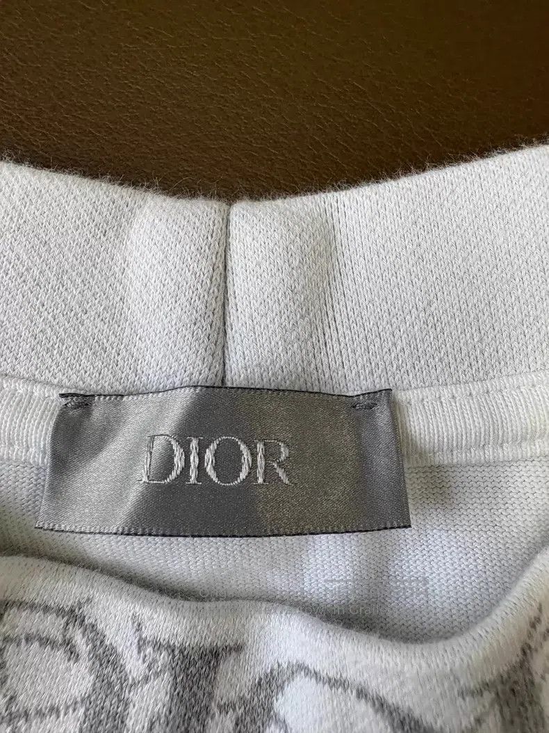 Dior Dior White logo embroidered floral print round-neck T-shir Size US M / EU 48-50 / 2 - 6 Thumbnail