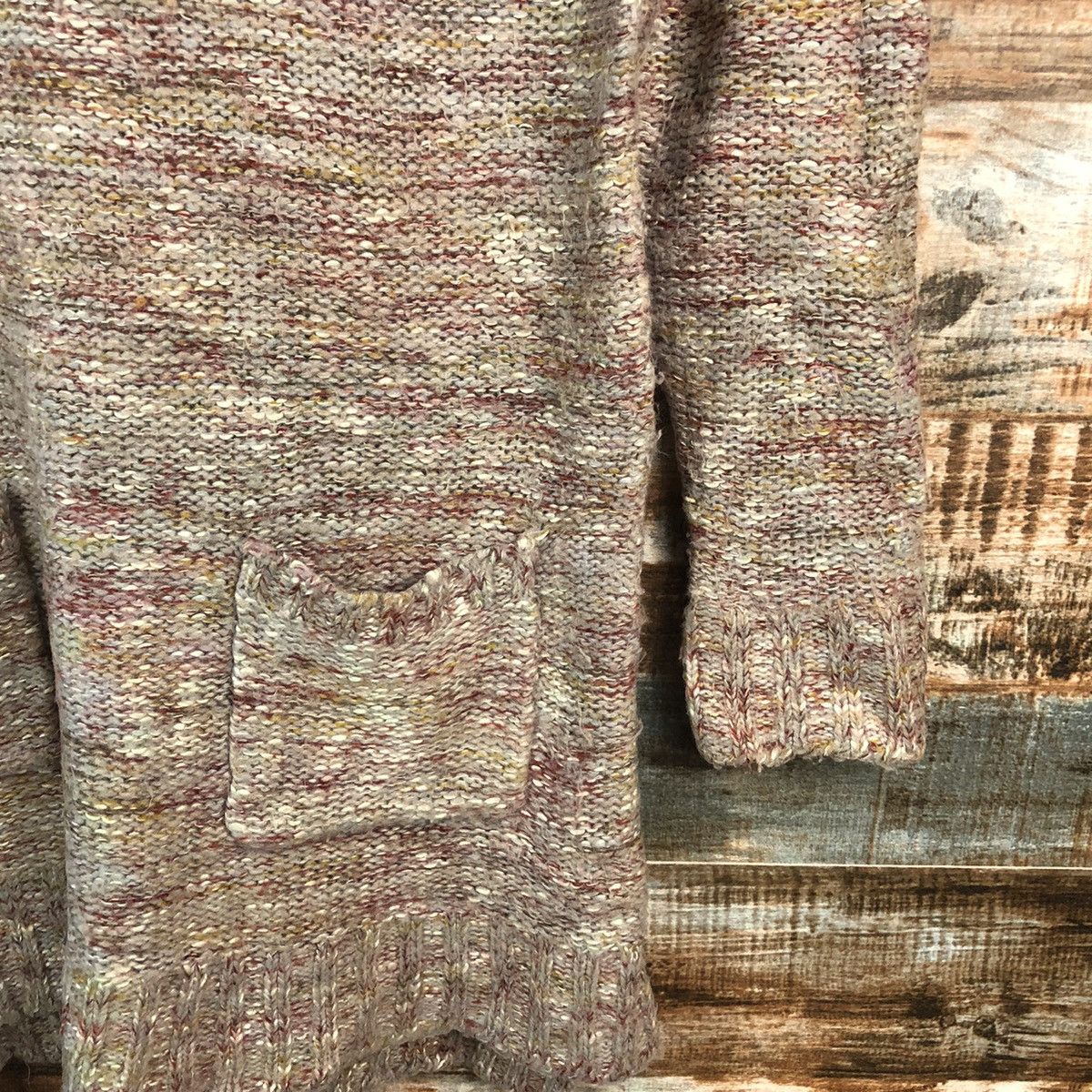 GU × Homespun Knitwear DL GU Brown Vintage Knitwear #C498 Size M / US 6-8 / IT 42-44 - 8 Thumbnail