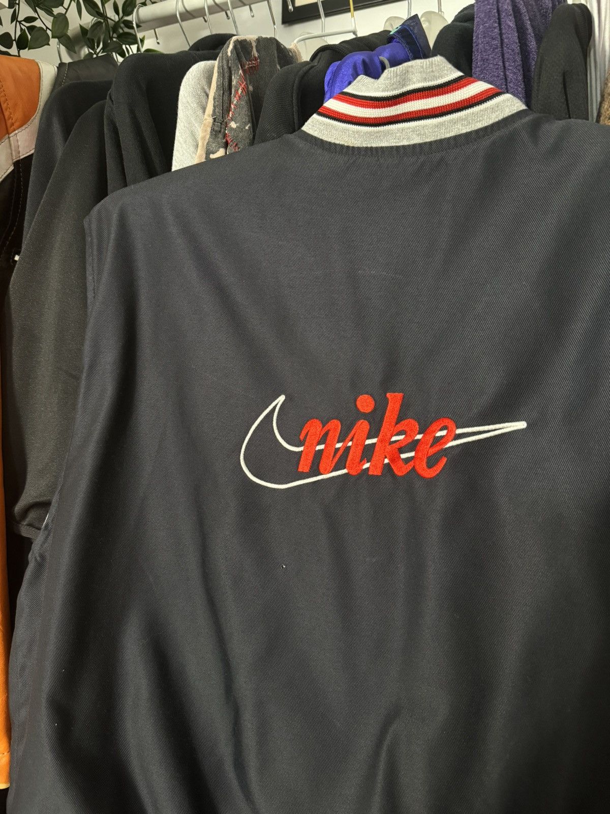 Nike × Vintage 90s Vintage Nike Spell Out Big Logo Zip Up Vest Retro Swoosh Size US S / EU 44-46 / 1 - 2 Thumbnail