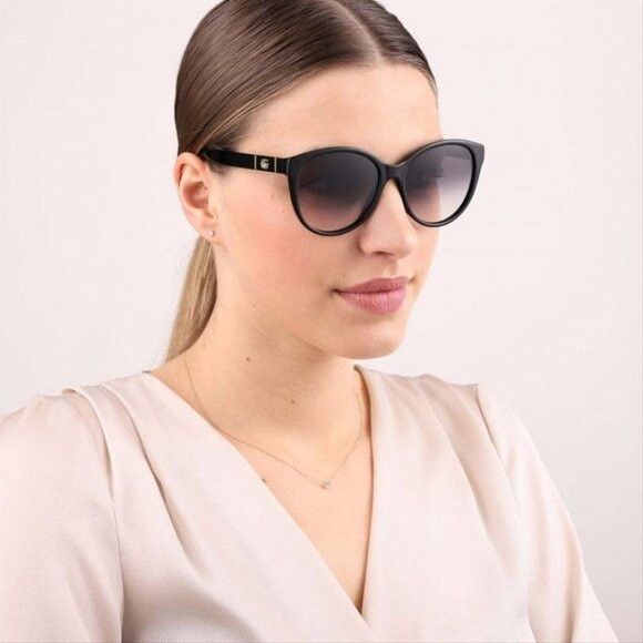 Gucci Gucci GG0631S 001 Sunglasses Black Round Frame, Grey Size ONE SIZE - 3 Thumbnail
