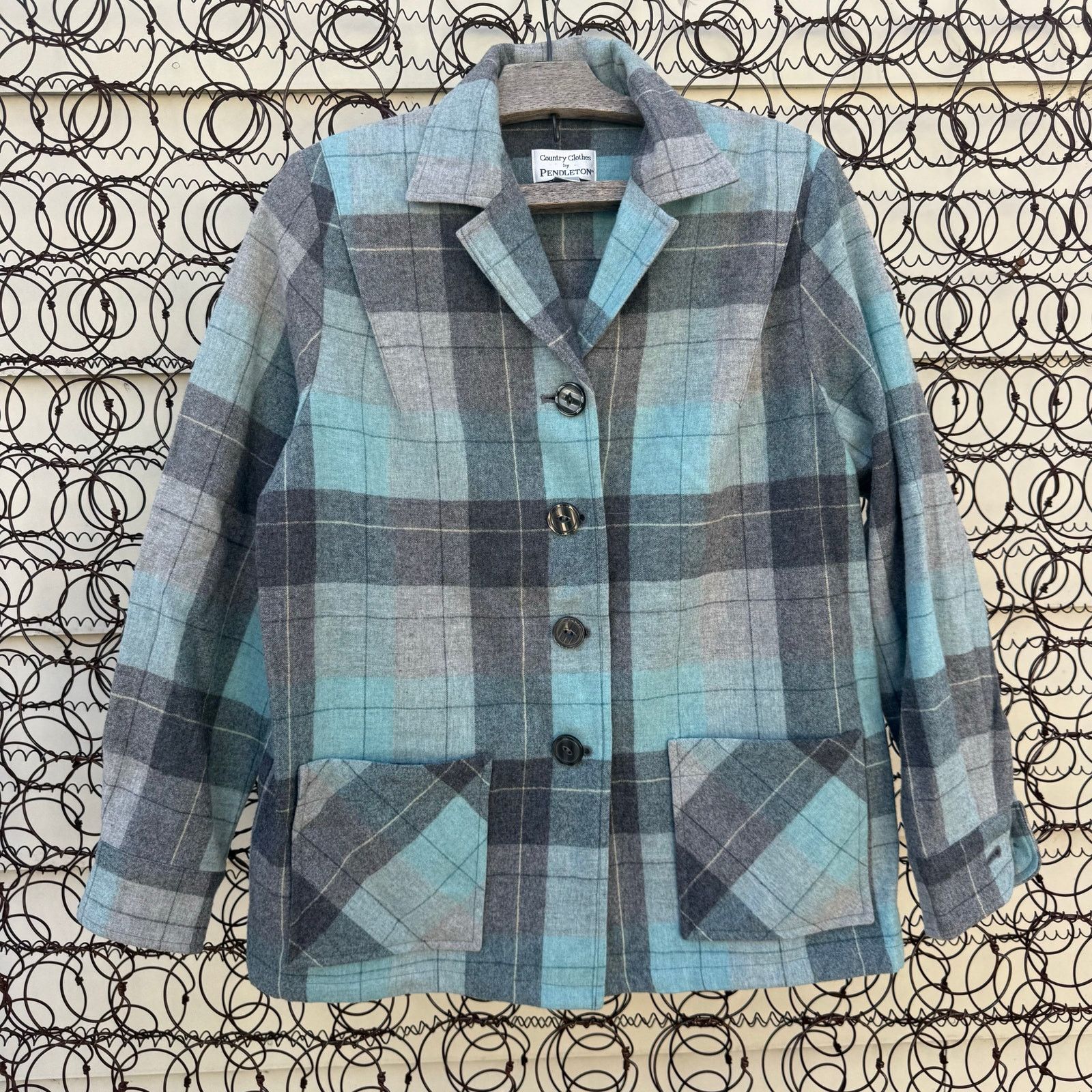 Pendleton Pendleton ‘49er Heritage Wool Blazer Jacket Blue Plaid M Size M / US 6-8 / IT 42-44 - 1 Thumbnail