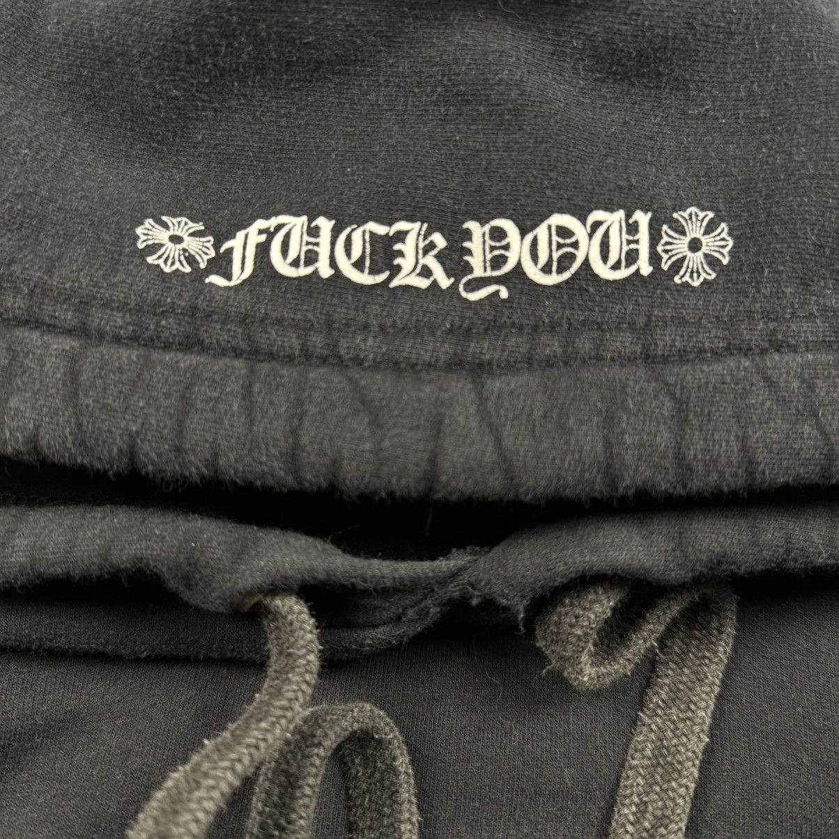 Chrome Hearts Chrome Hearts ‘Fuck You’ Black Hoodie Size US L / EU 52-54 / 3 - 3 Thumbnail
