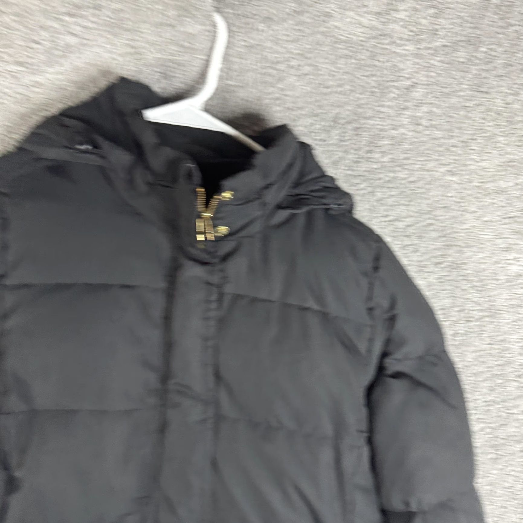 J.Crew J.Crew Puffer Coat Womens Medium Black Hooded Down Full Zip Pockets Warm Winter Size M / US 6-8 / IT 42-44 - 4 Thumbnail