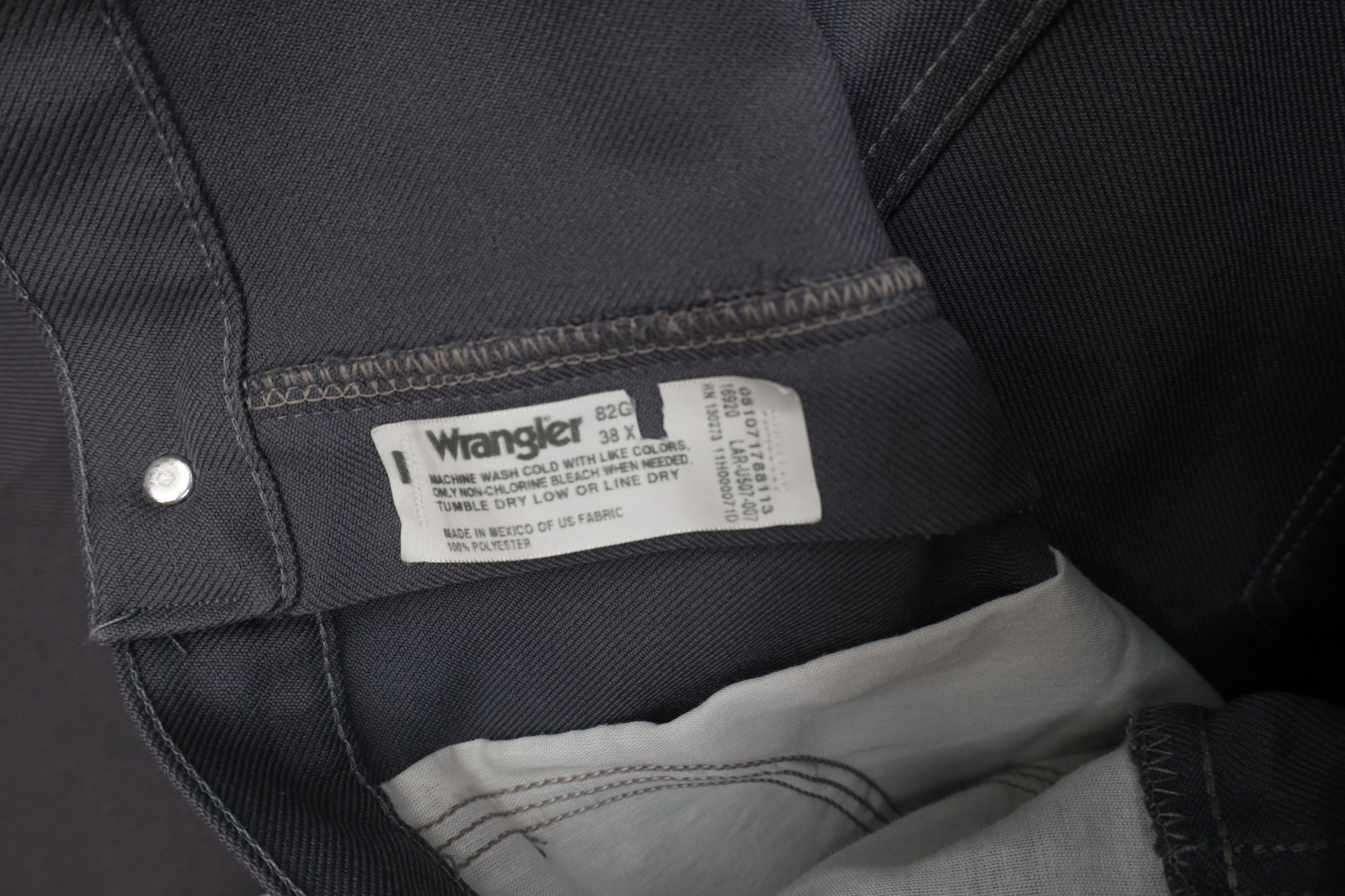 Wrangler Vintage 90s Wrangler Western Knit Flared Wide Leg Pants Gray Size US 38 / EU 54 - 9 Thumbnail