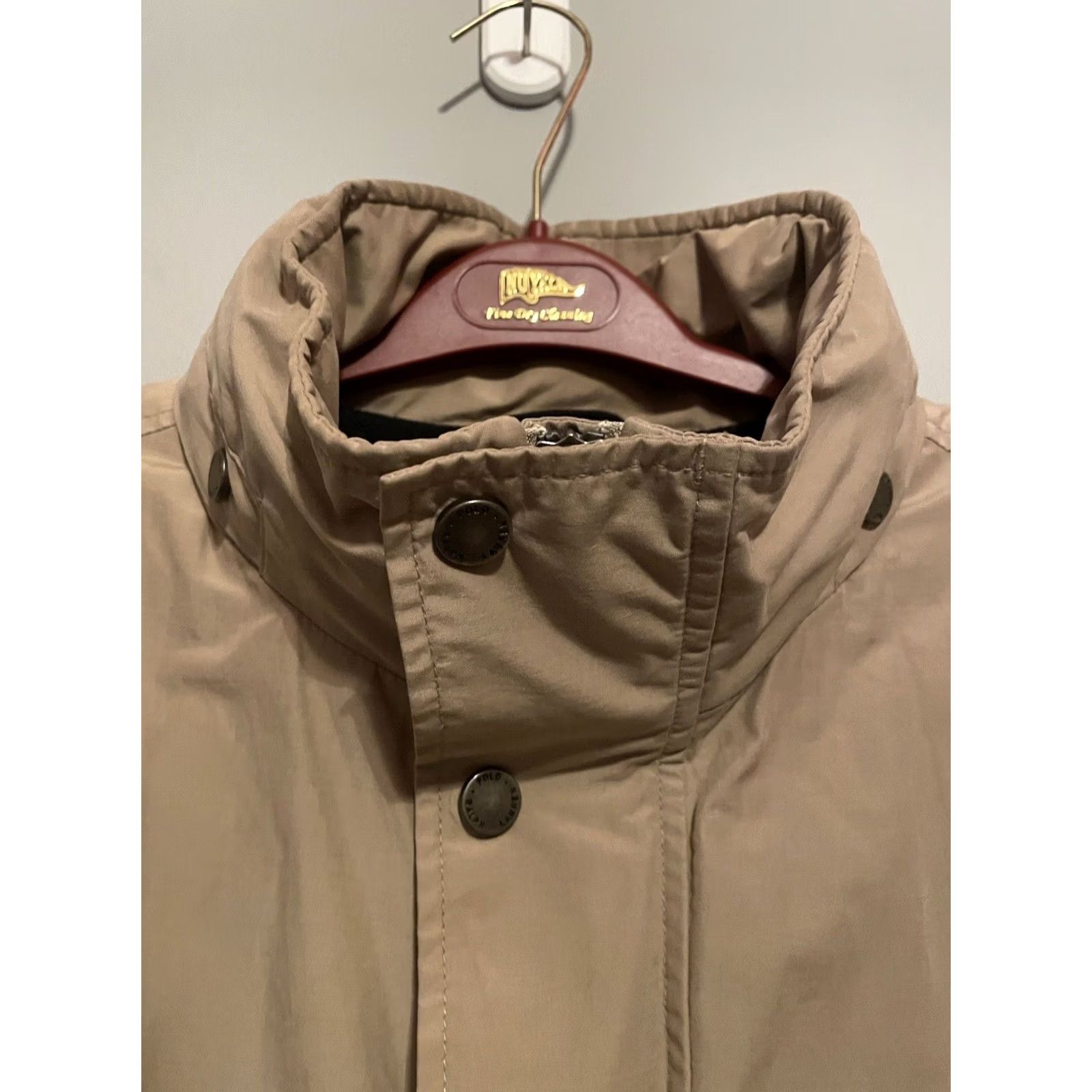 Polo Ralph Lauren VTG Polo Ralph Lauren Mens Jacket Hooded Full Zip Khaki Beige L Size US L / EU 52-54 / 3 - 2 Thumbnail