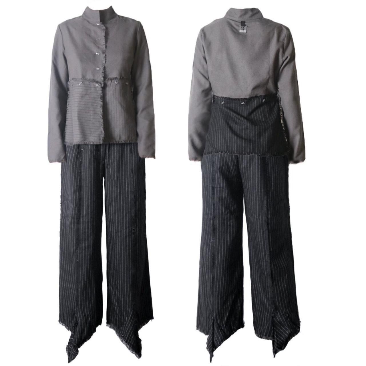 Designer × Vintage 00s NWT Biche De Bere Convertible Fringed Jacket Size XS / US 0-2 / IT 36-38 - 7 Thumbnail