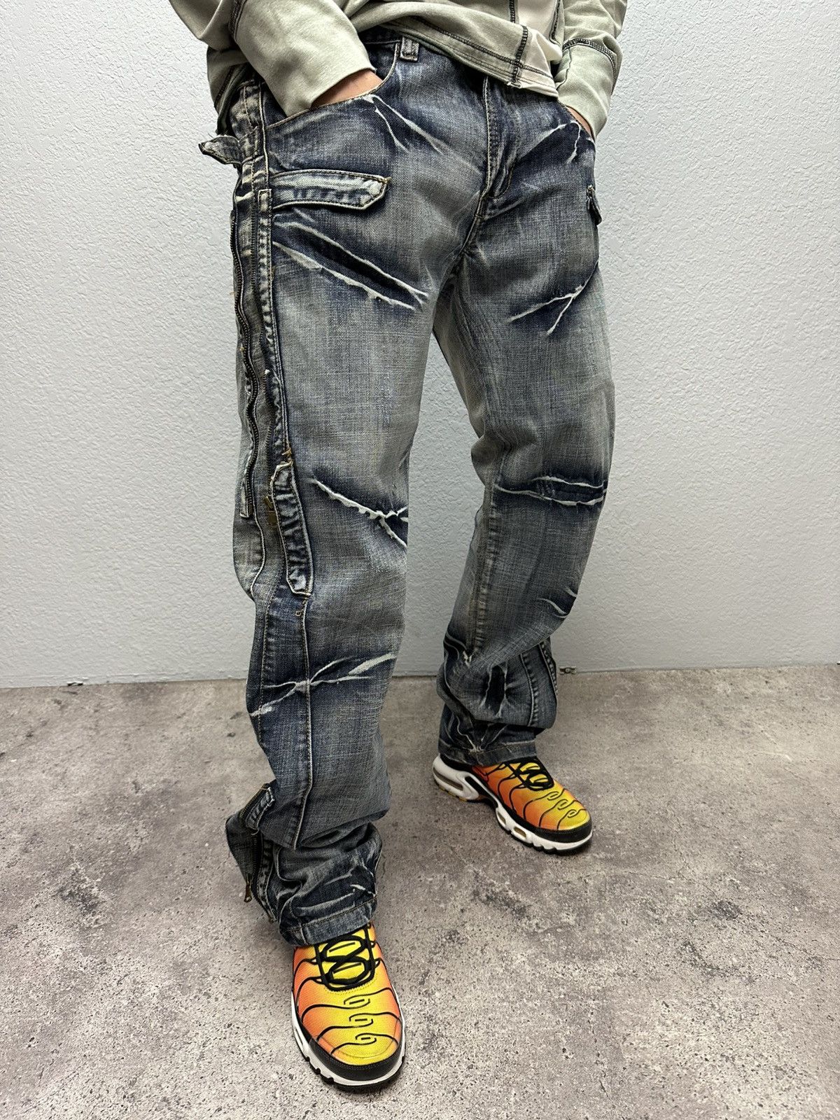 Other Vintage Junya Watanabe Balenciaga Style Denim Jeans Y2K Size US 34 / EU 50 - 1 Thumbnail
