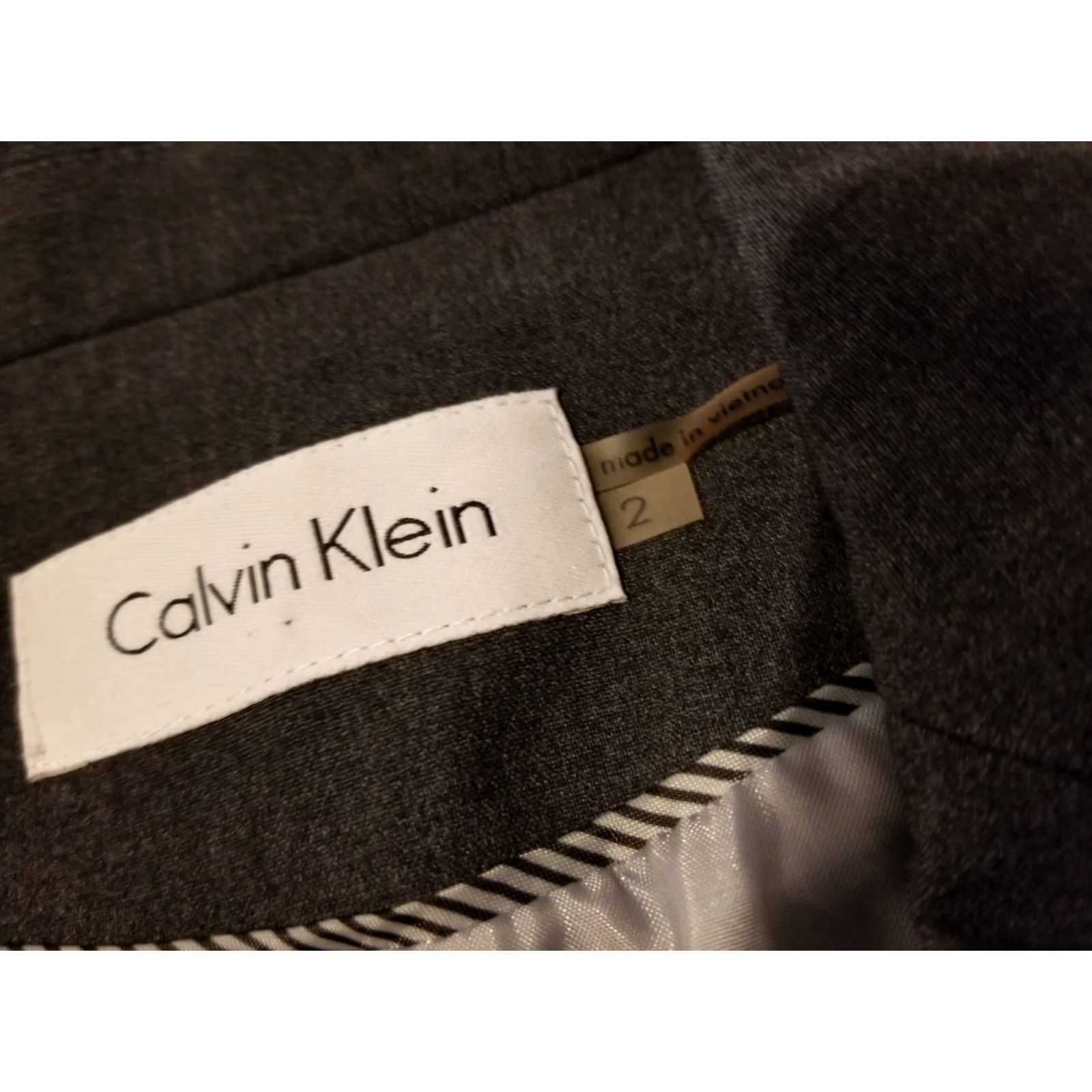 Calvin Klein Calvin Klein Jacket Womens 2 Gray Blazer Grey Size XS / US 0-2 / IT 36-38 - 5 Thumbnail