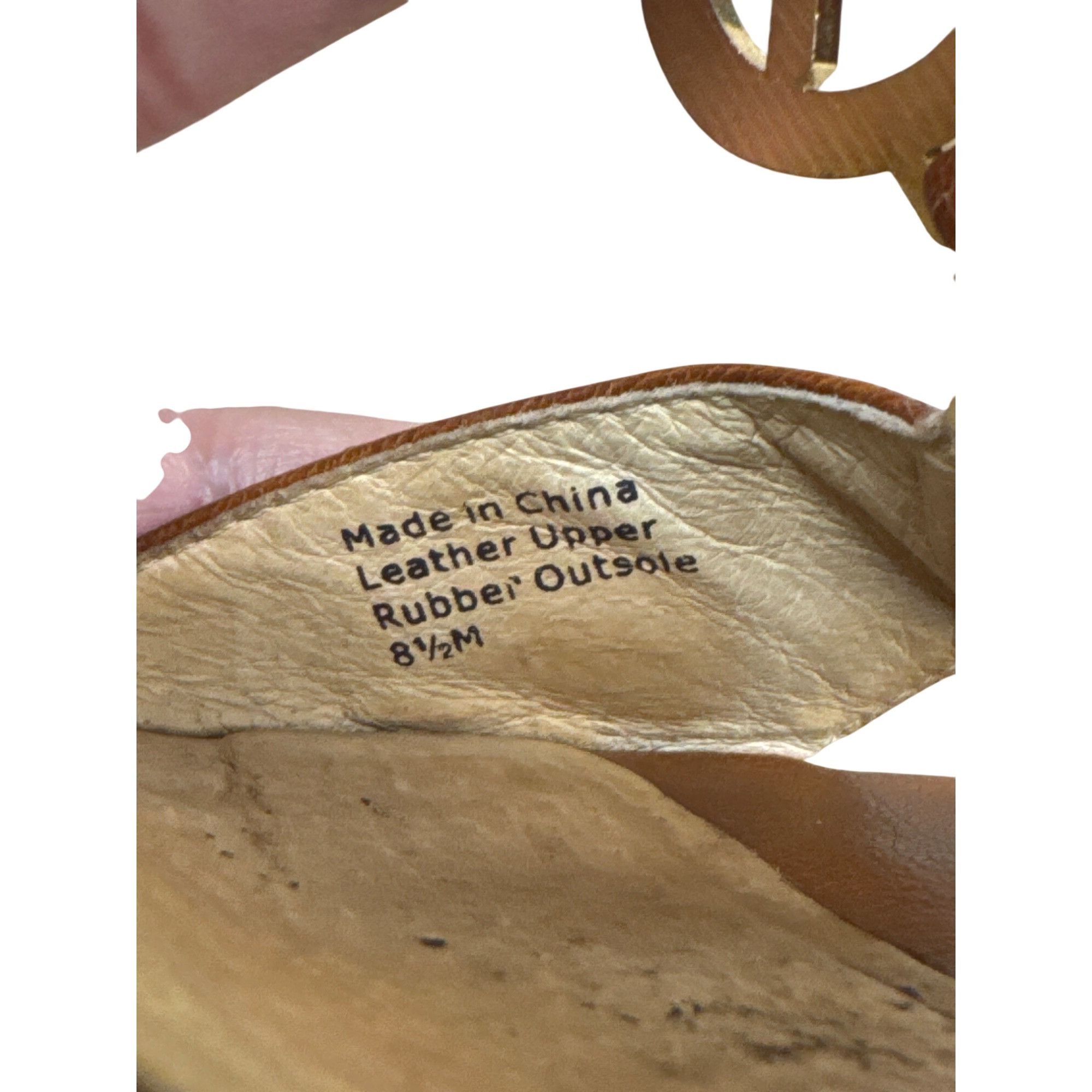 Michael Kors Michael Kors Womens Brown Leather Open Toe 4" Heels 8.5M SKU Size US 8.5 / IT 38.5 - 9 Thumbnail