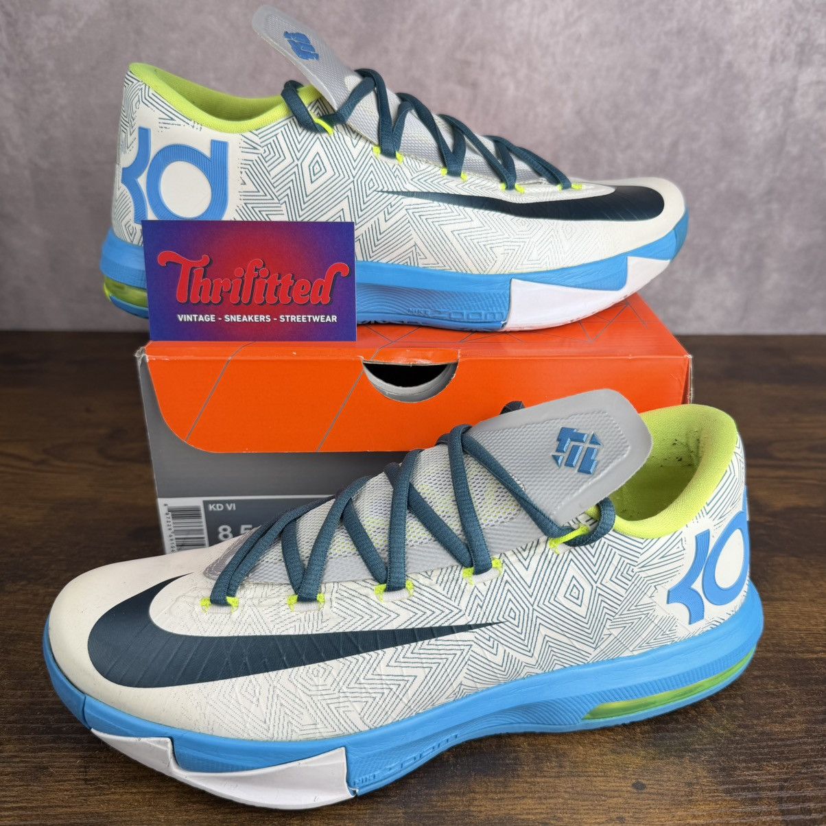 Nike Nike KD 6 Pure Platinum Home II Size 8.5 599424-009 Men’s OG Size US 8.5 / EU 41-42 - 1 Thumbnail
