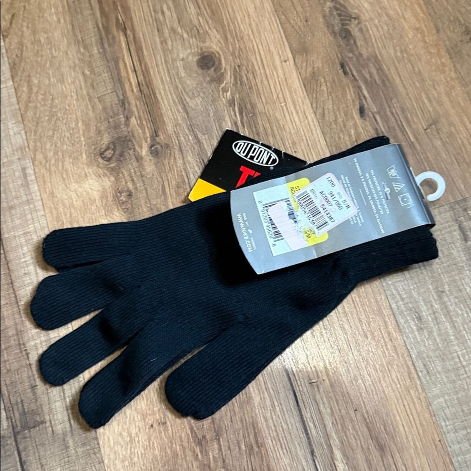 Nike 90s Nike Thermolite Solo Swoosh Thermal Knit Gloves Size ONE SIZE - 2 Thumbnail