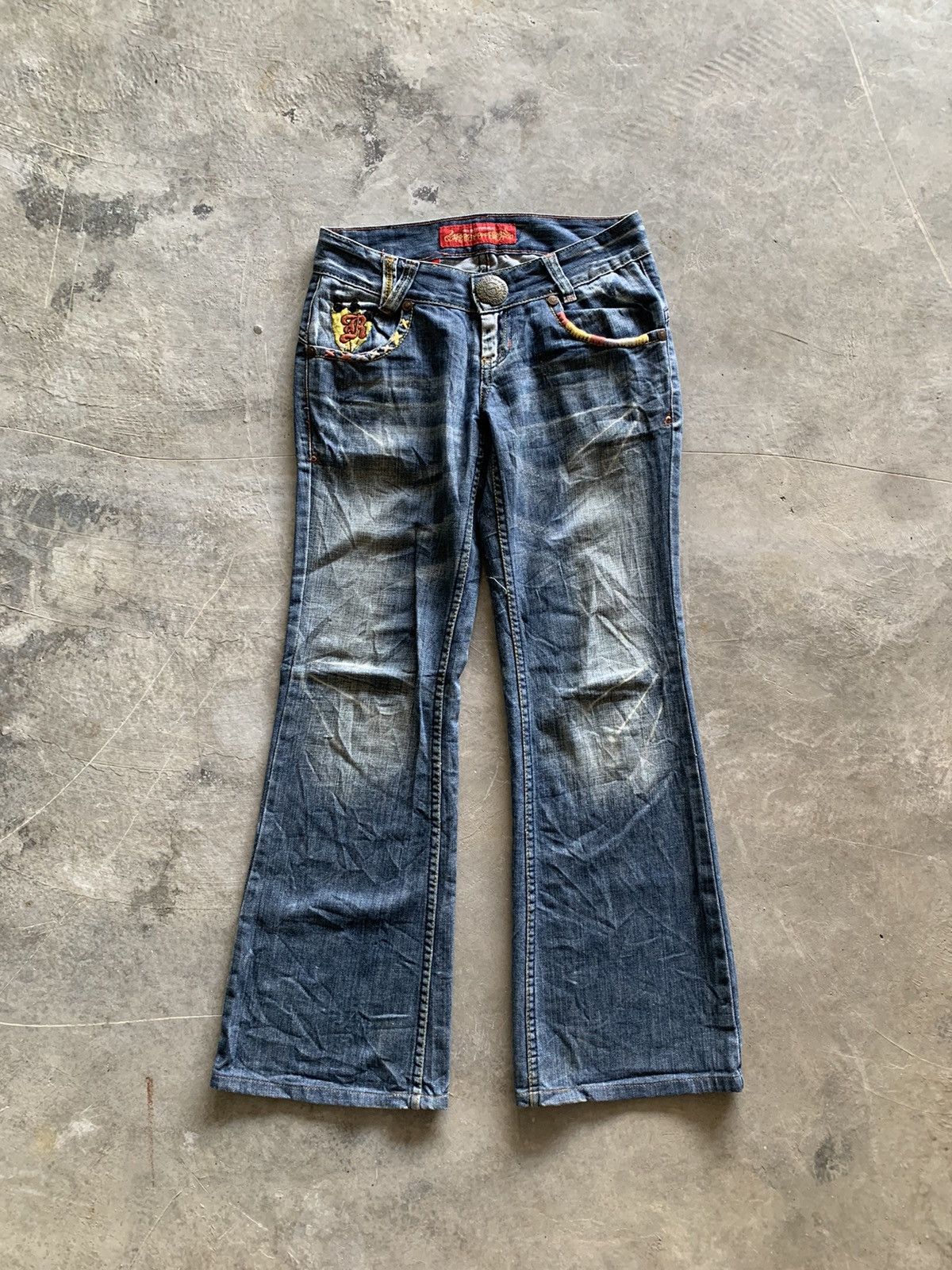 パンツ HYSTERIC GLAMOUR patch damage jeans y2k パンツ HYSTERIC