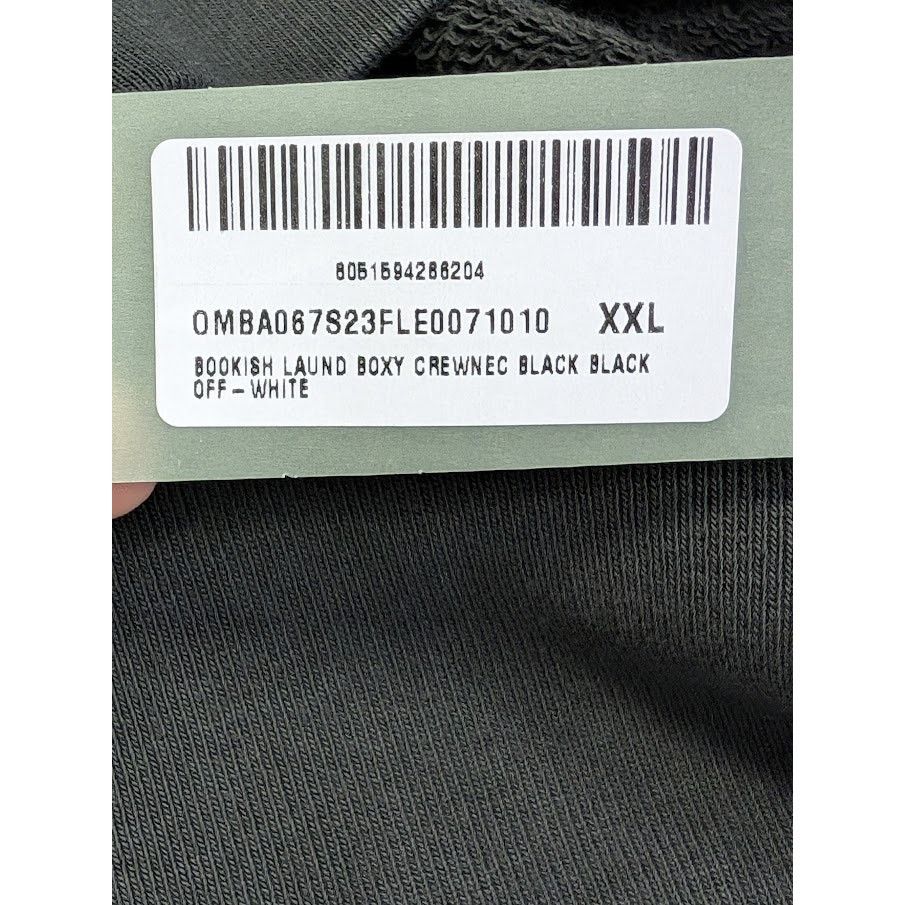 Off-White o1rshd1 Bookish Laund Boxy Crewneck in Black Size US XXL / EU 58 / 5 - 18 Thumbnail