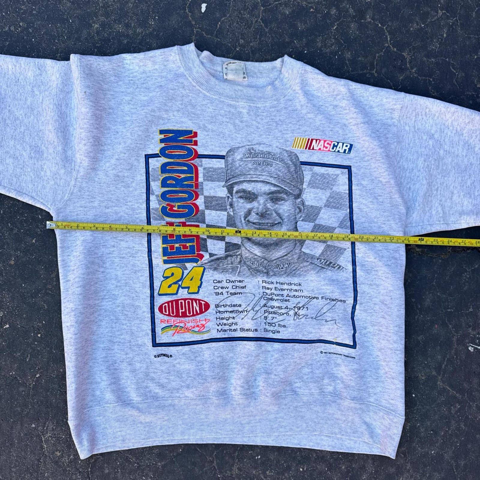 NASCAR Vintage 1994 NASCAR Nutmeg Jeff Gordon Crewneck – Size Large Size US L / EU 52-54 / 3 - 7 Thumbnail