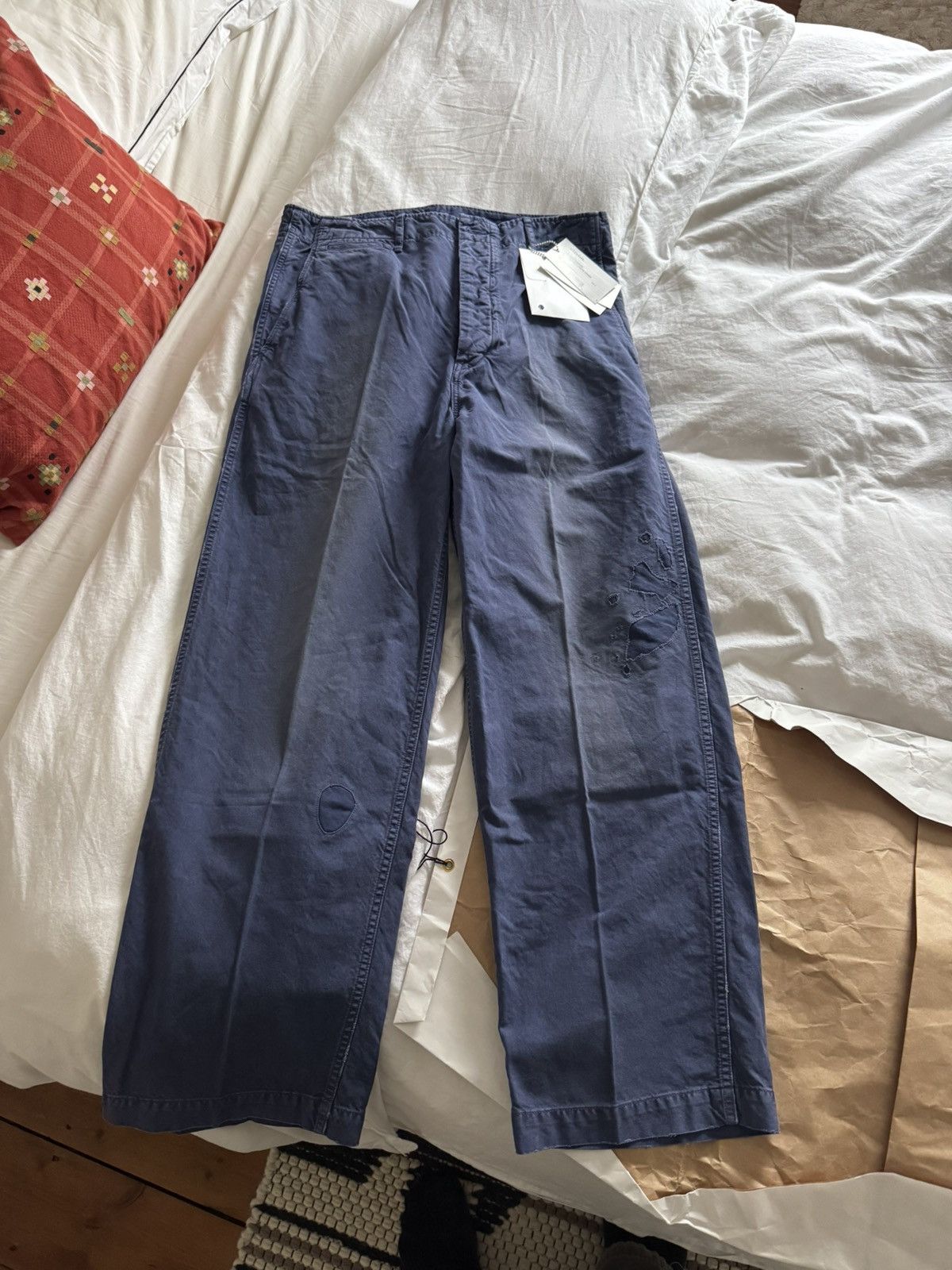 Visvim VISVIM EX Wide Chino Pants Crash Indigo | Grailed