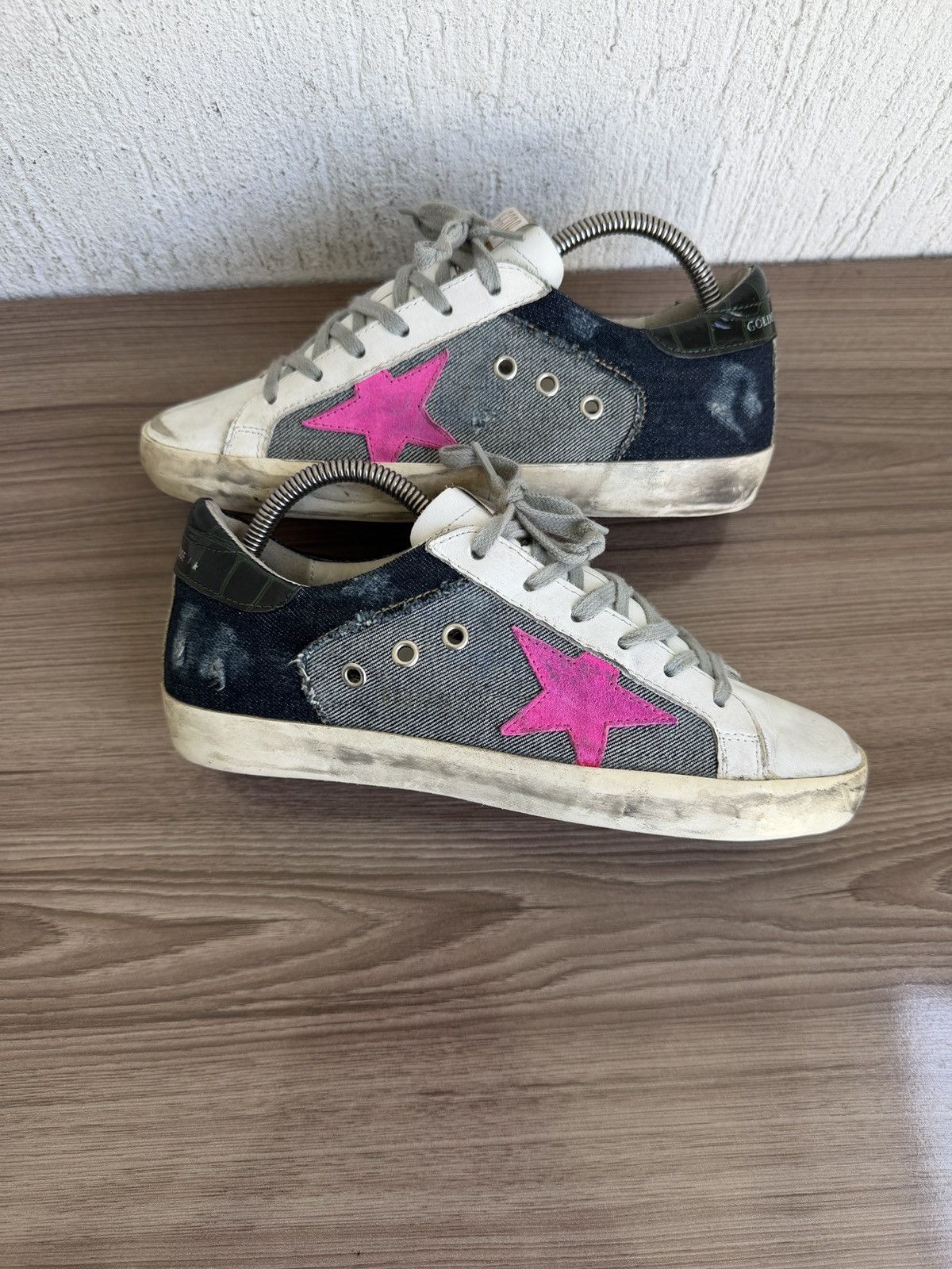 Golden Goose Pink star superstar trainers Size US 8 / IT 38 - 12 Thumbnail
