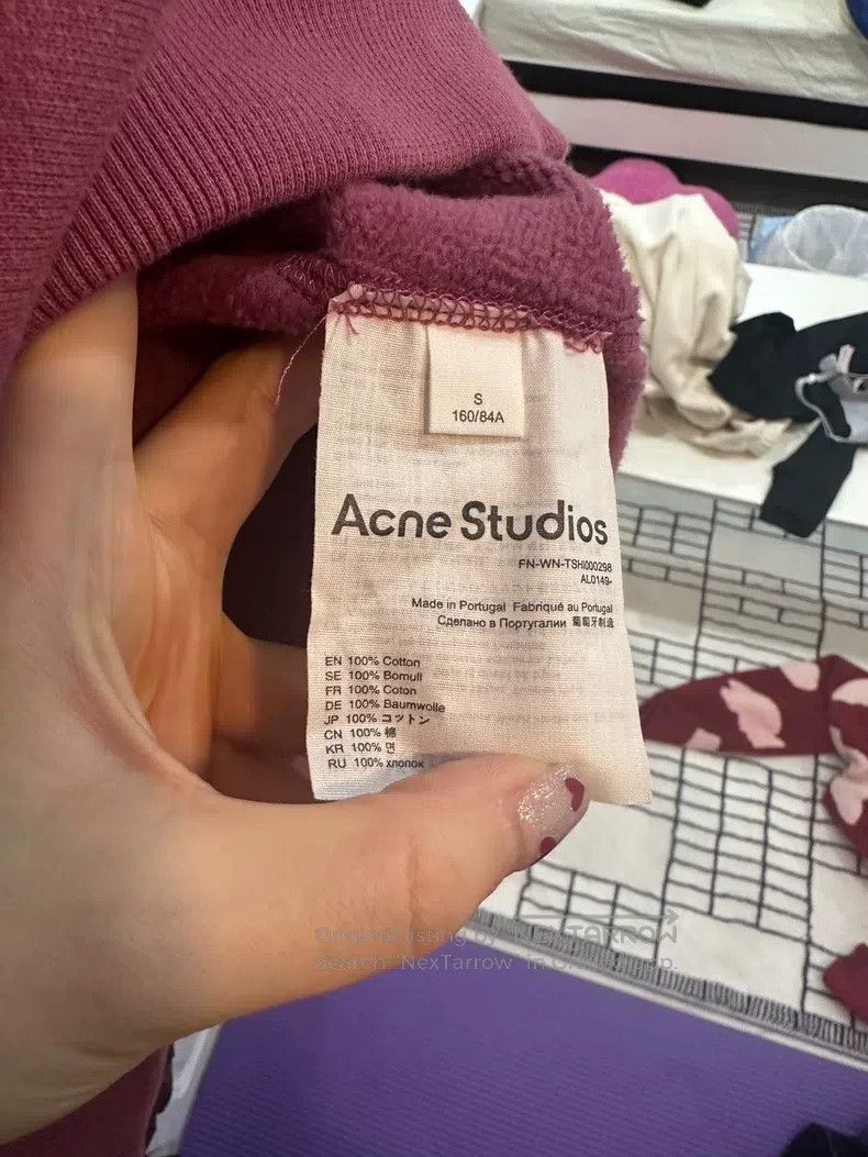 Acne Studios Acne Studios Burgundy denim coat Size S / US 4 / IT 40 - 5 Thumbnail