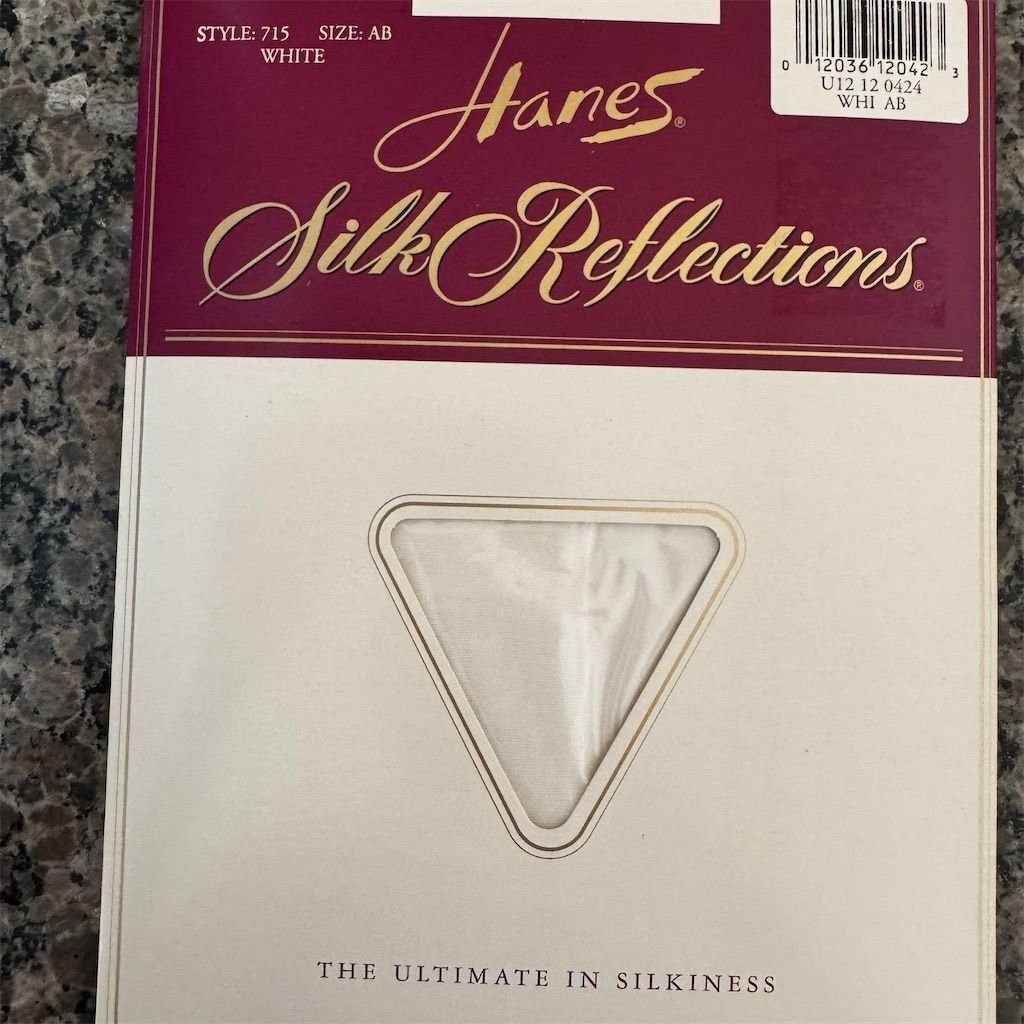 Hanes Hanes Silk Reflections White Control Top Pantyhose Size AB Size ONE SIZE - 1 Thumbnail