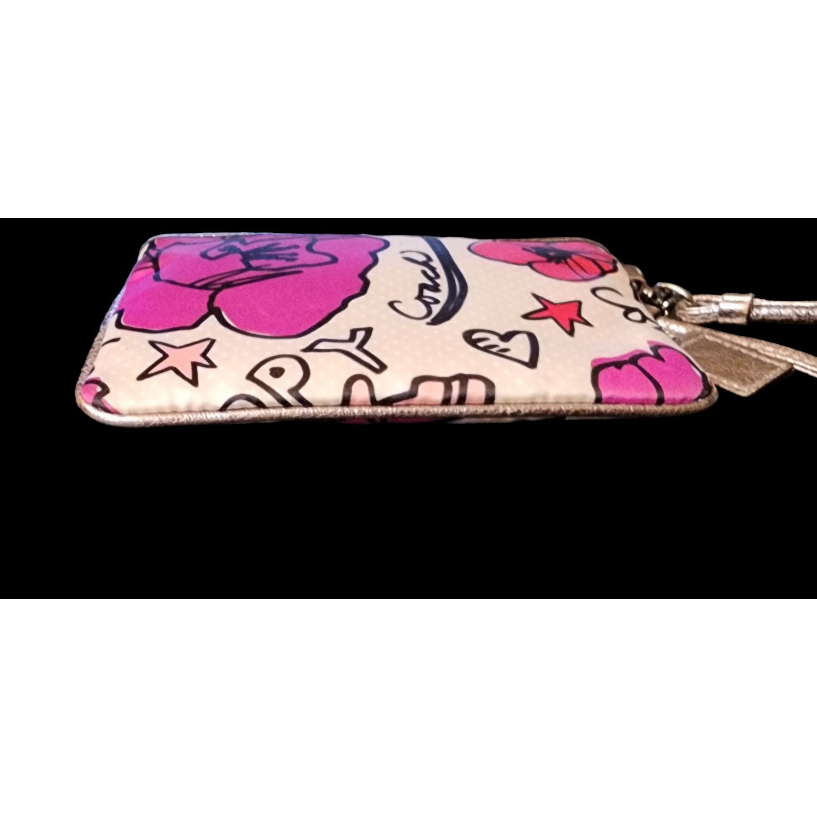 Coach Limited Edition COACH Poppy Kyra Wristlet Pink Floral Size ONE SIZE - 4 Thumbnail