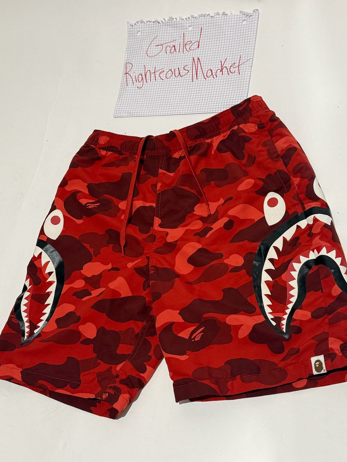 Bape Bape Shark Shorts Size US 32 / EU 48 - 1 Thumbnail