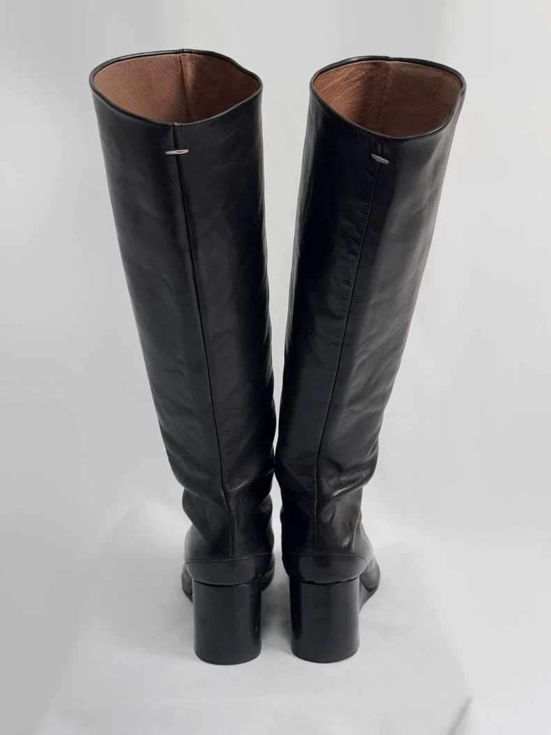 Maison Margiela maison margiela 01 FW I issue Margiela tabi black boots Size US 5.5 / EU 38 - 3 Thumbnail